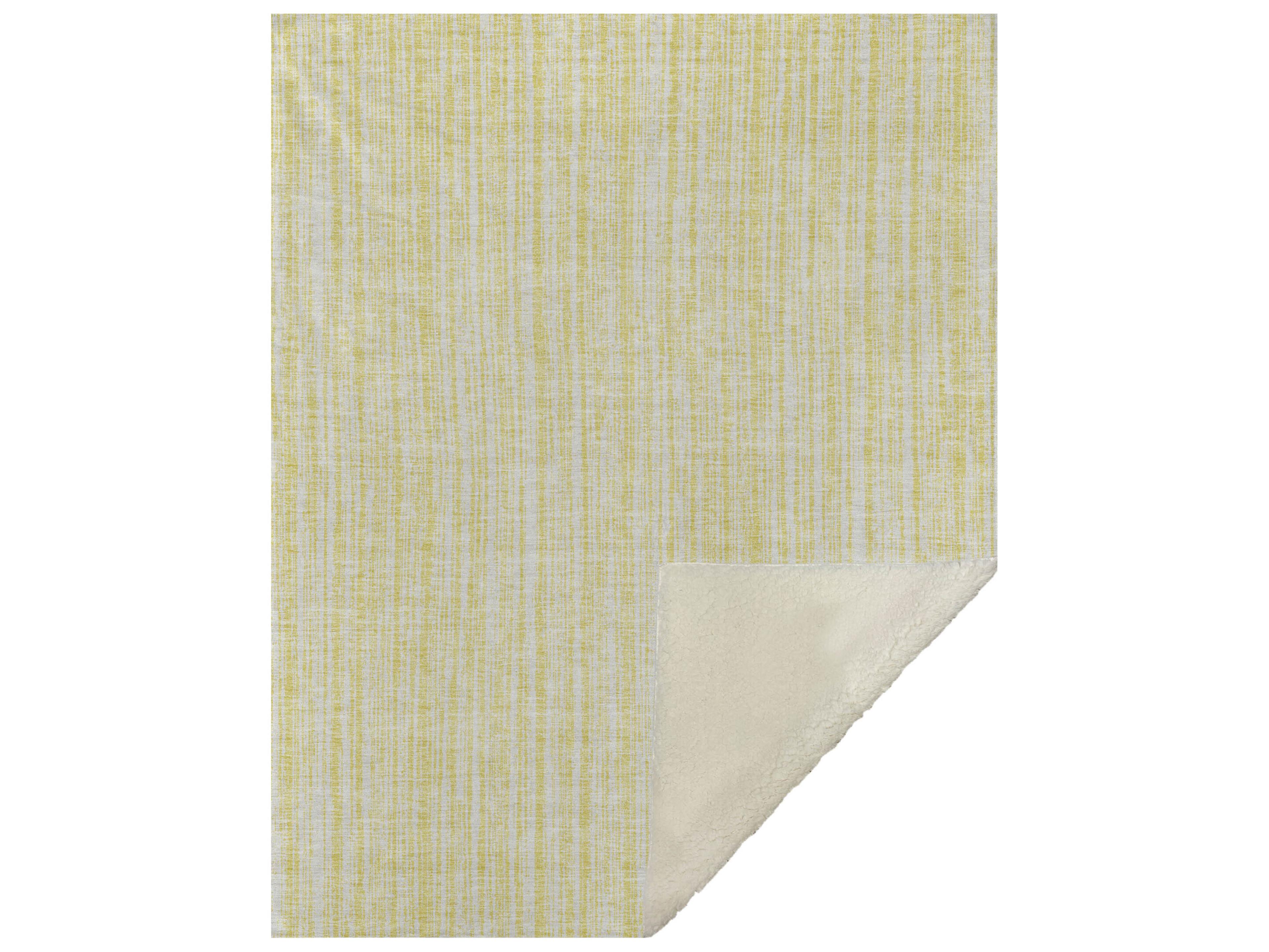 Dalyn Sherpa Gold Polyester Throw