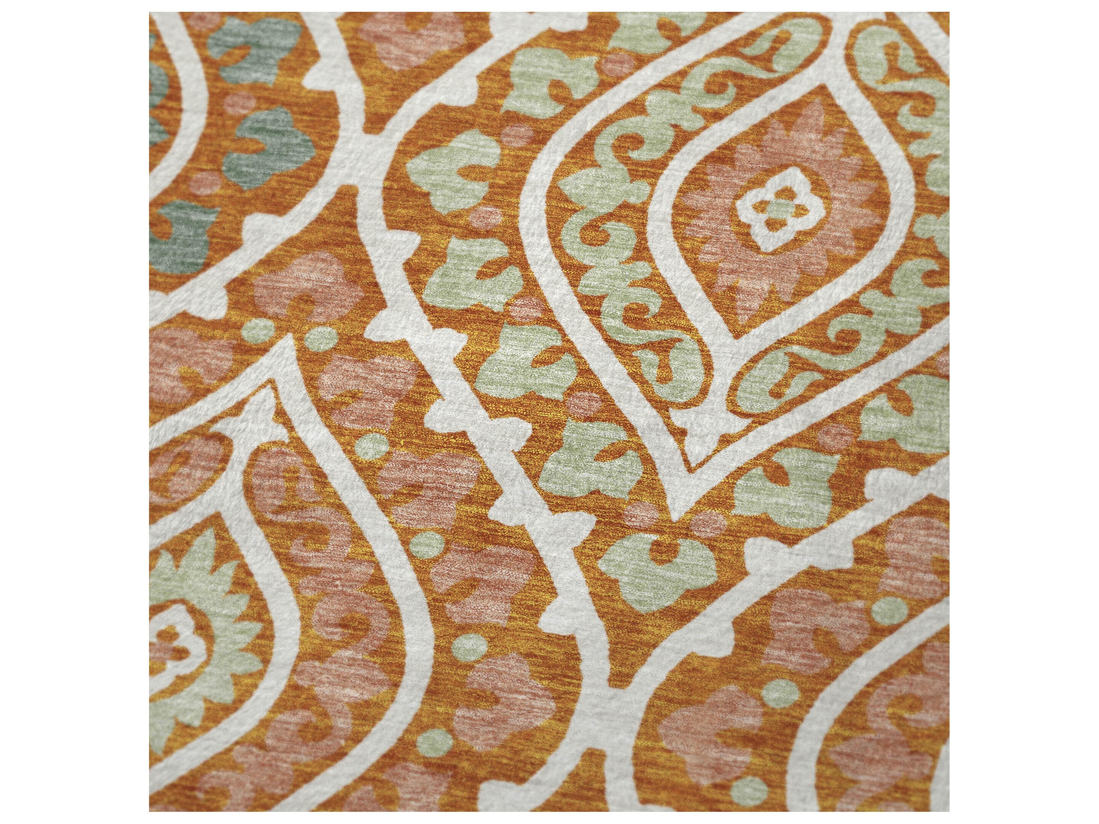 Dalyn Sherpa Orange Polyester Throw