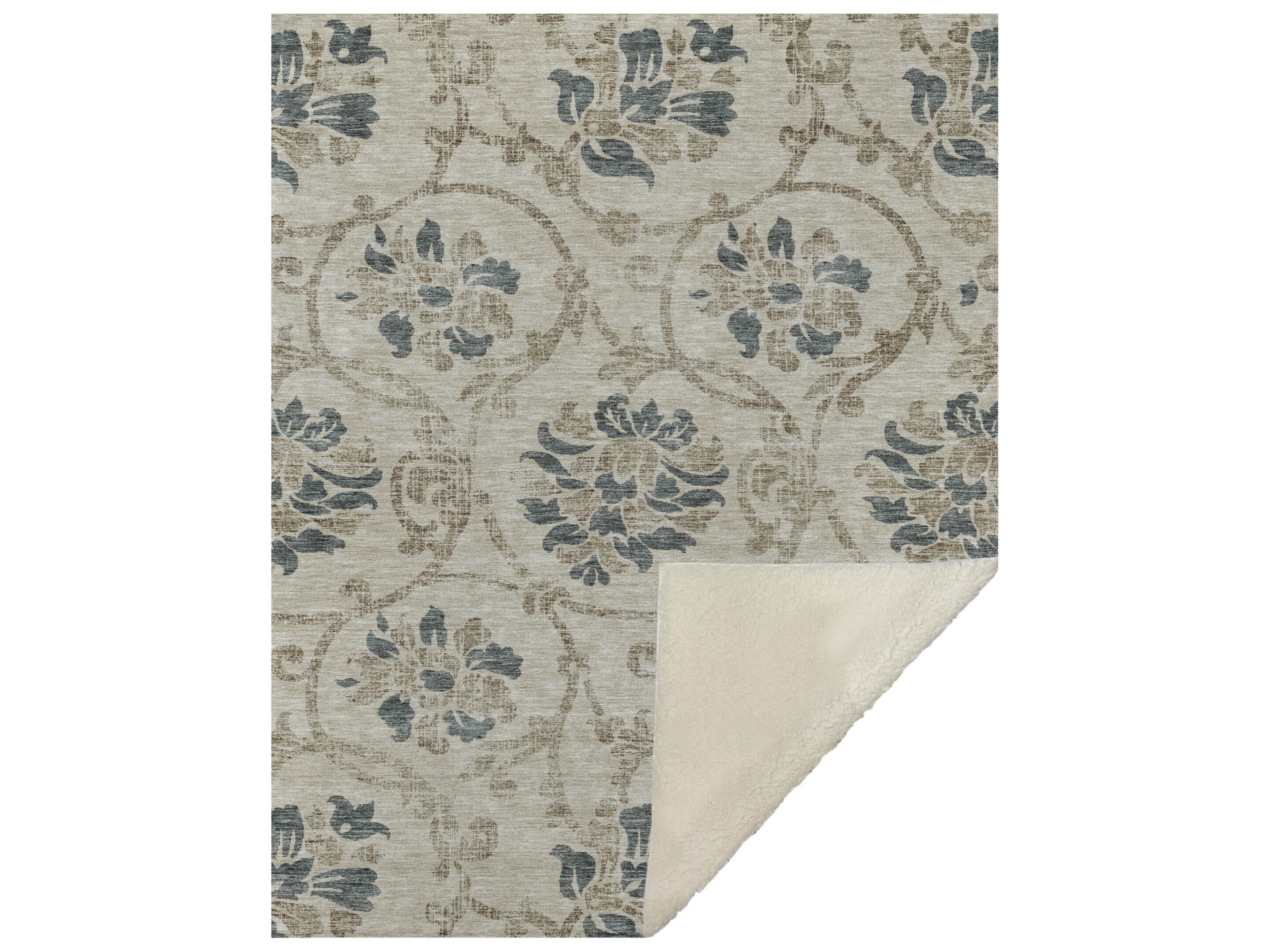 Sherpa Brown Polyester Throw