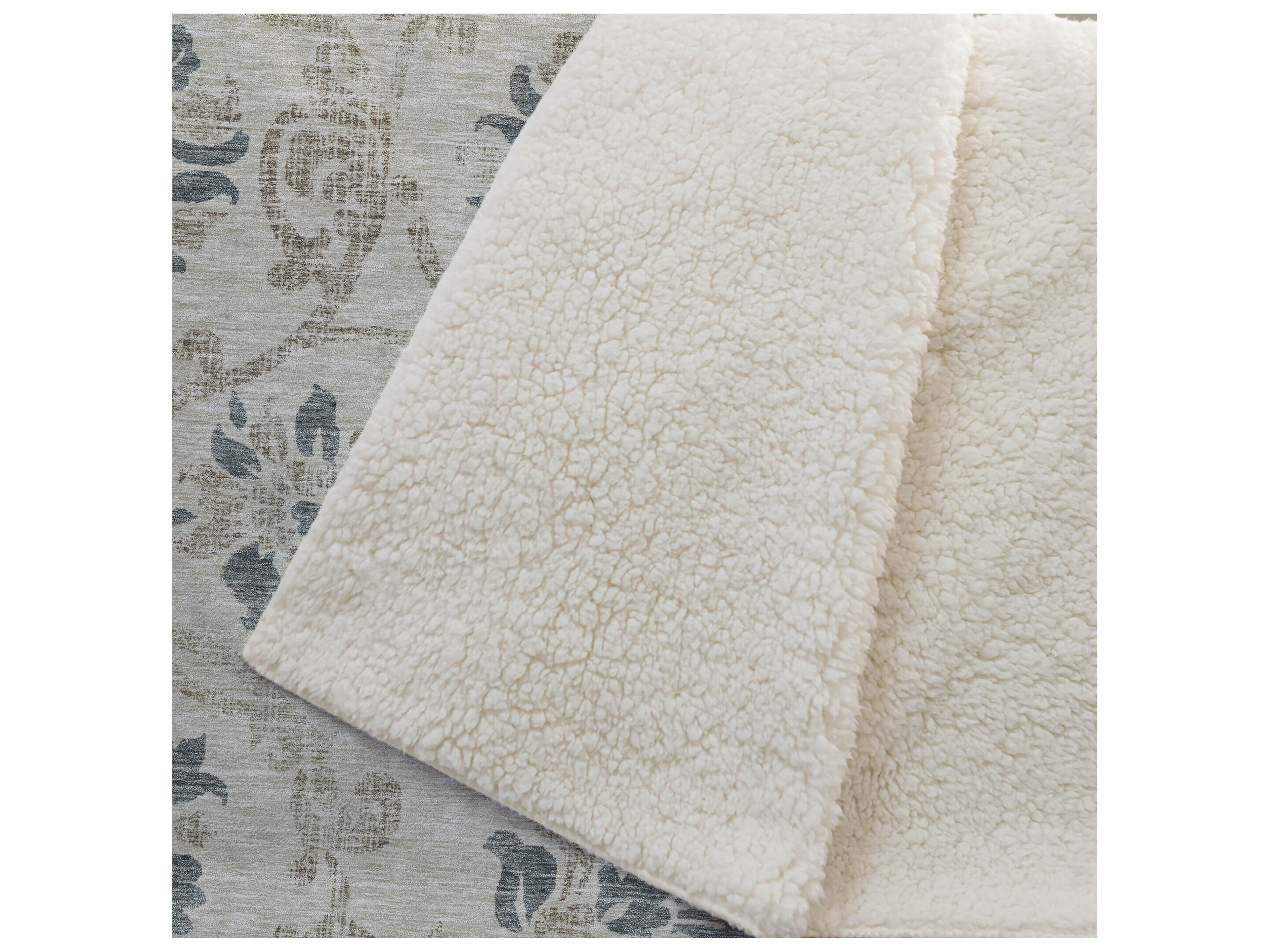 Dalyn Sherpa Brown Polyester Throw