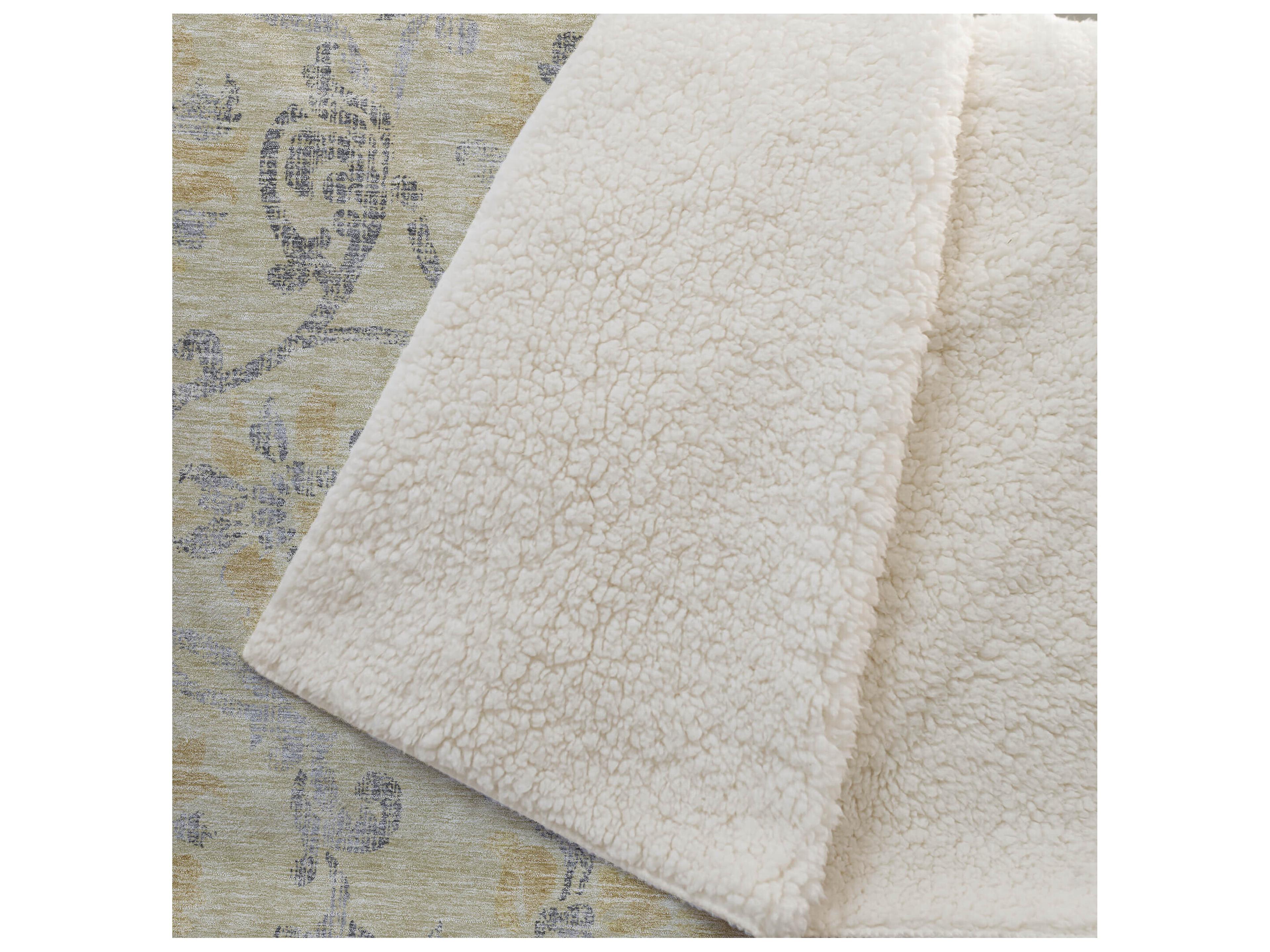 Dalyn Sherpa Gold Polyester Throw