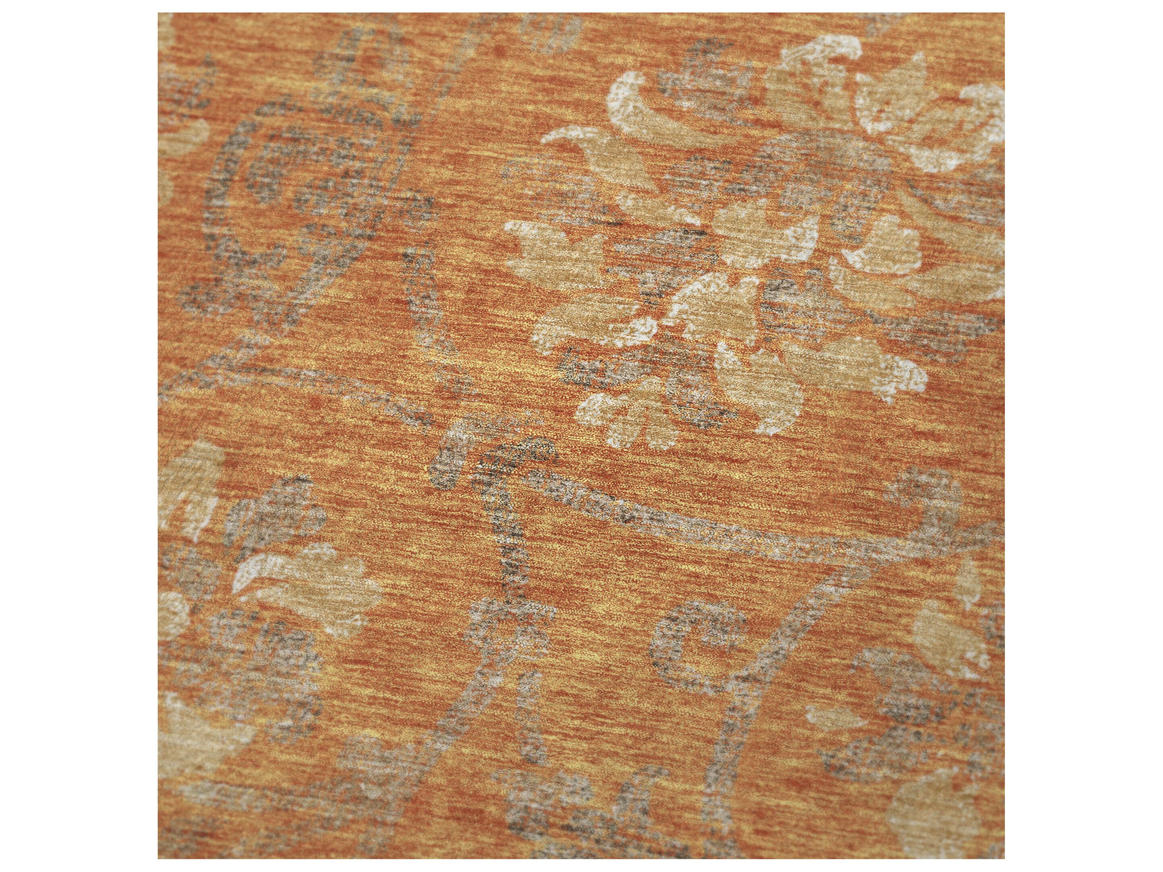 Dalyn Sherpa Orange Polyester Throw