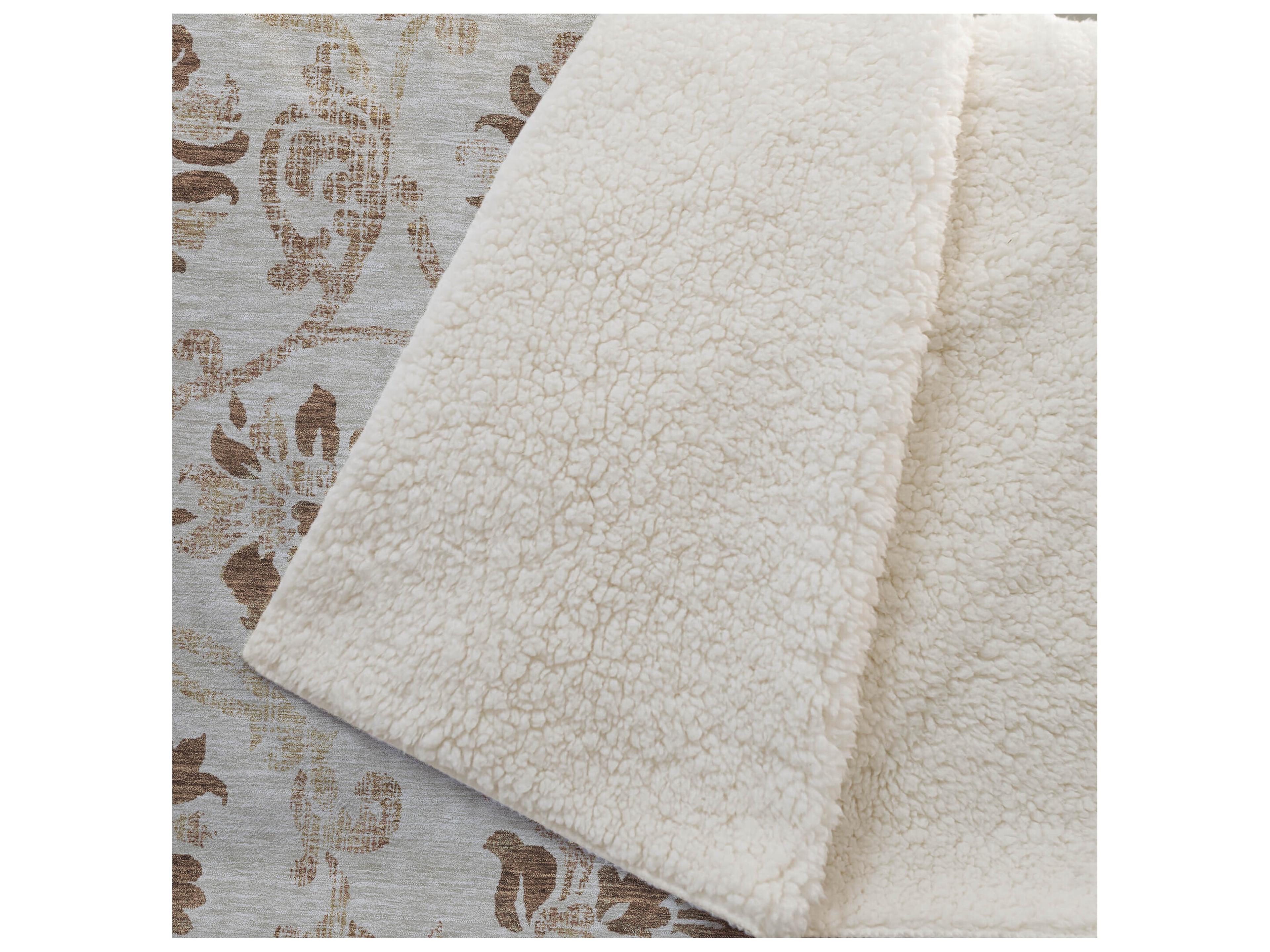 Dalyn Sherpa Orange Polyester Throw