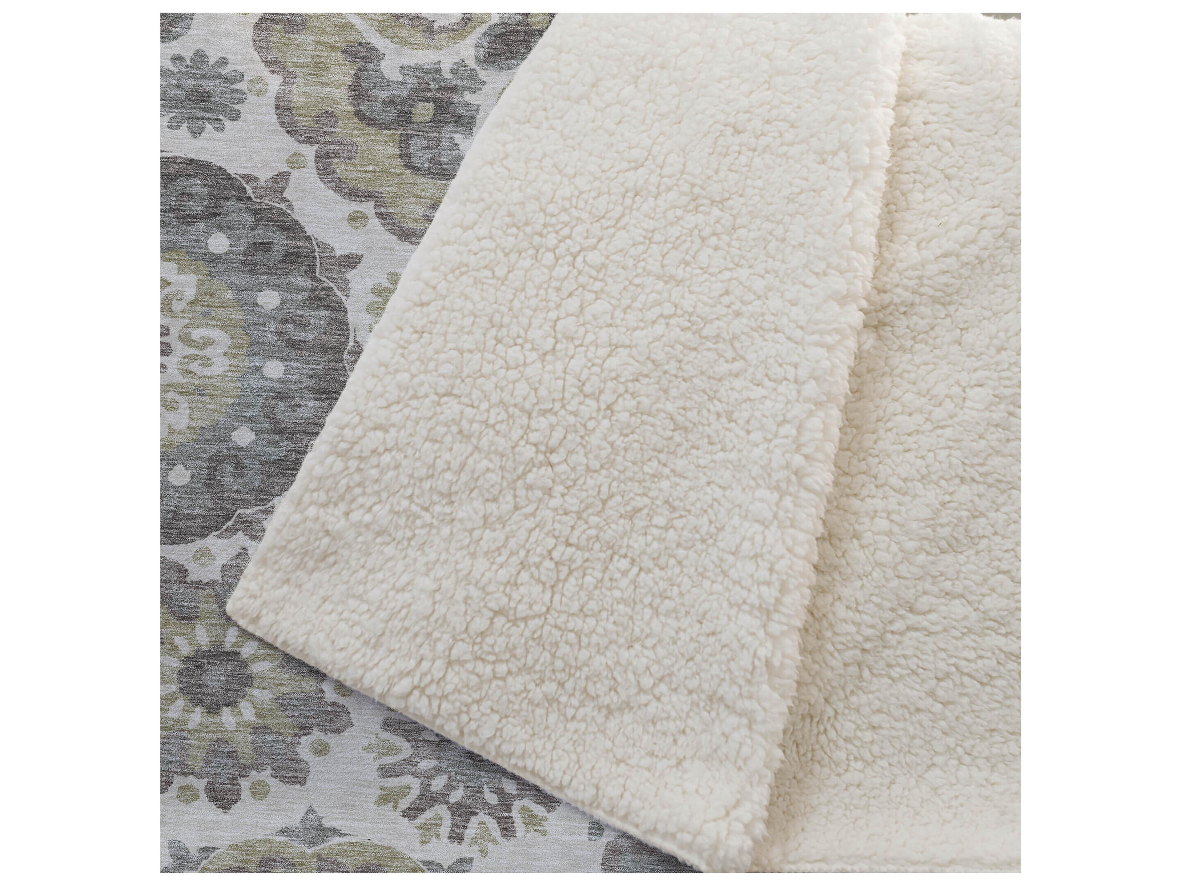 Dalyn Sherpa Brown Polyester Throw