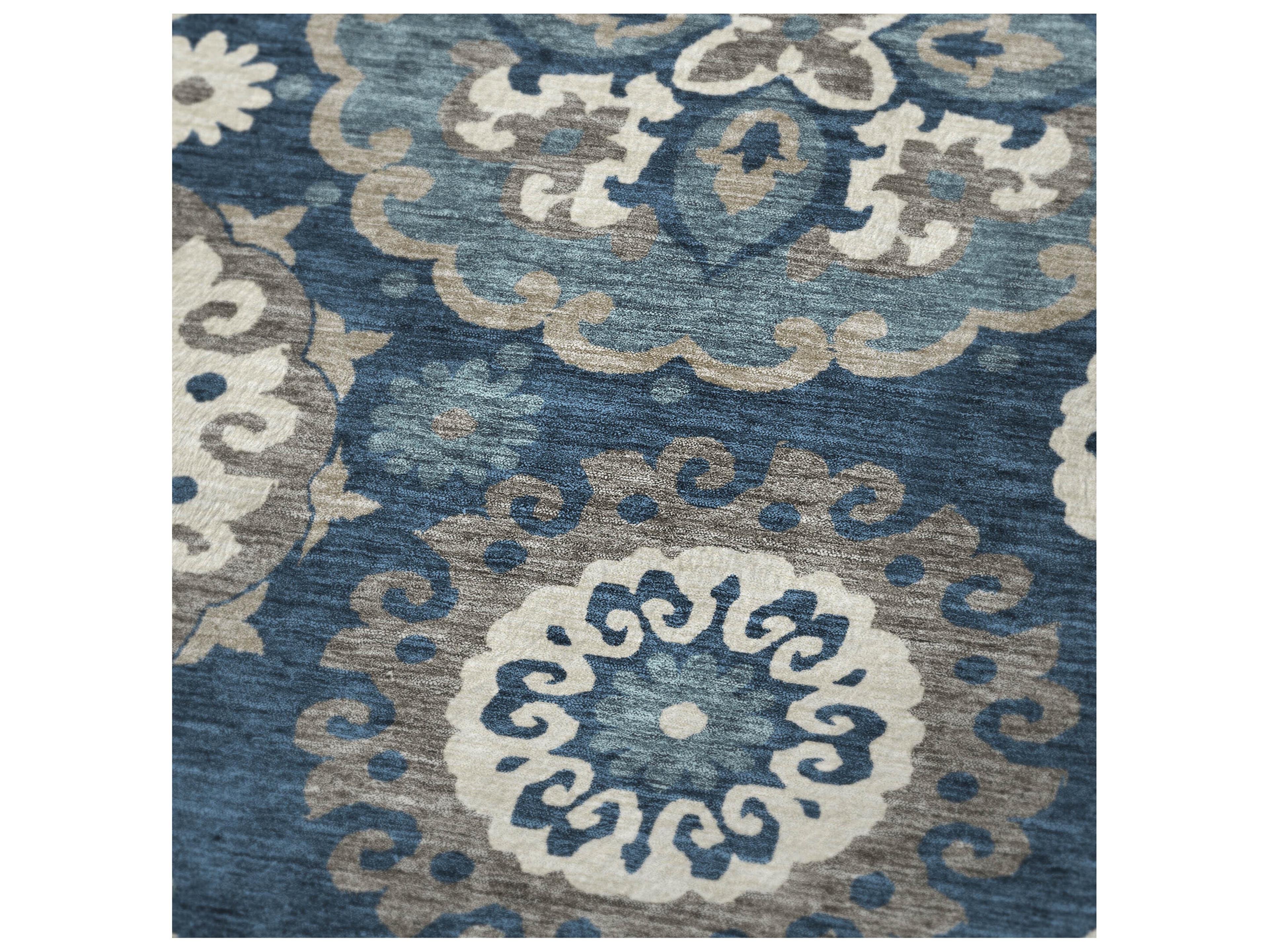 Dalyn Sherpa Blue Polyester Throw