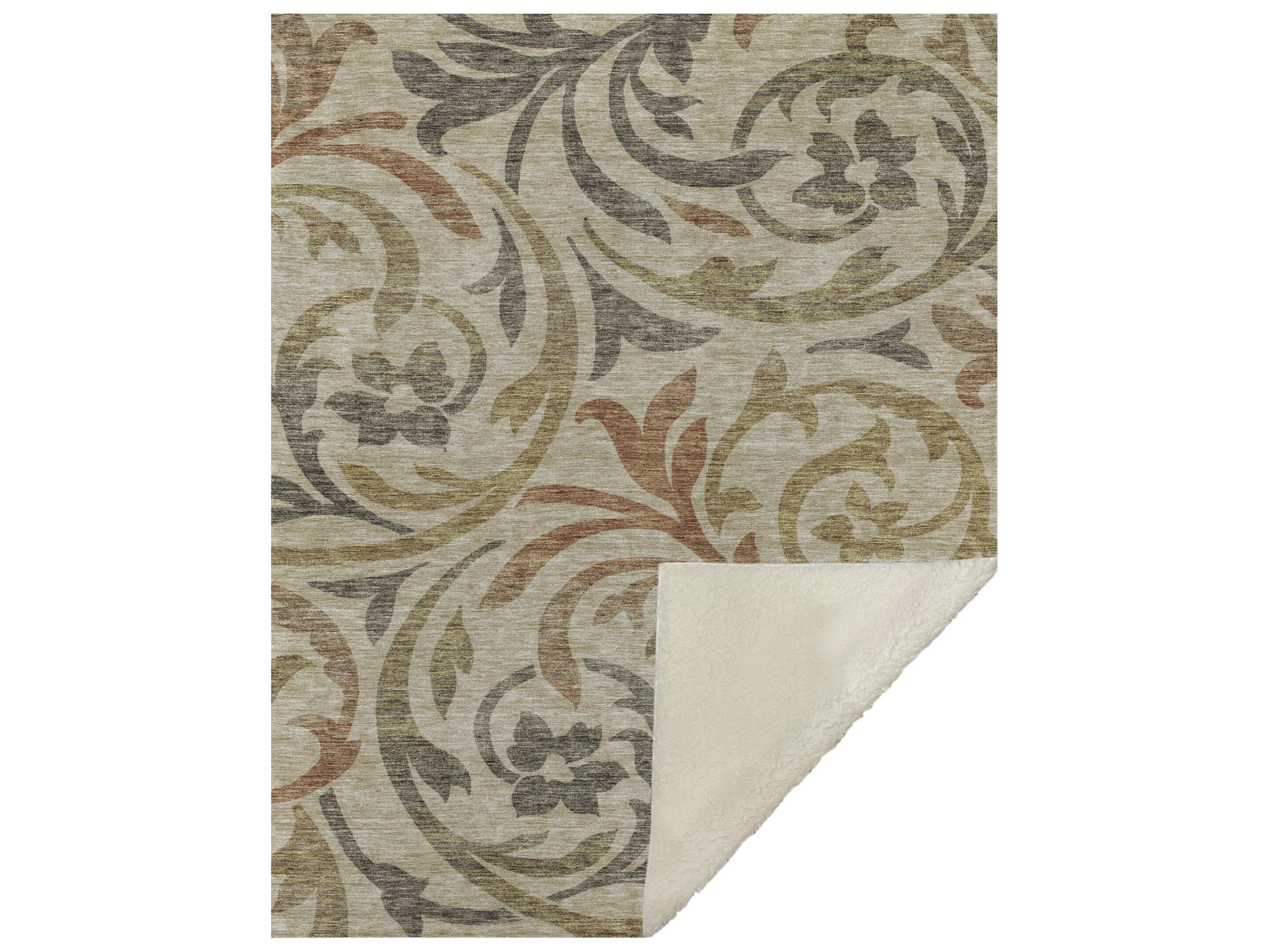 Sherpa Brown Polyester Throw