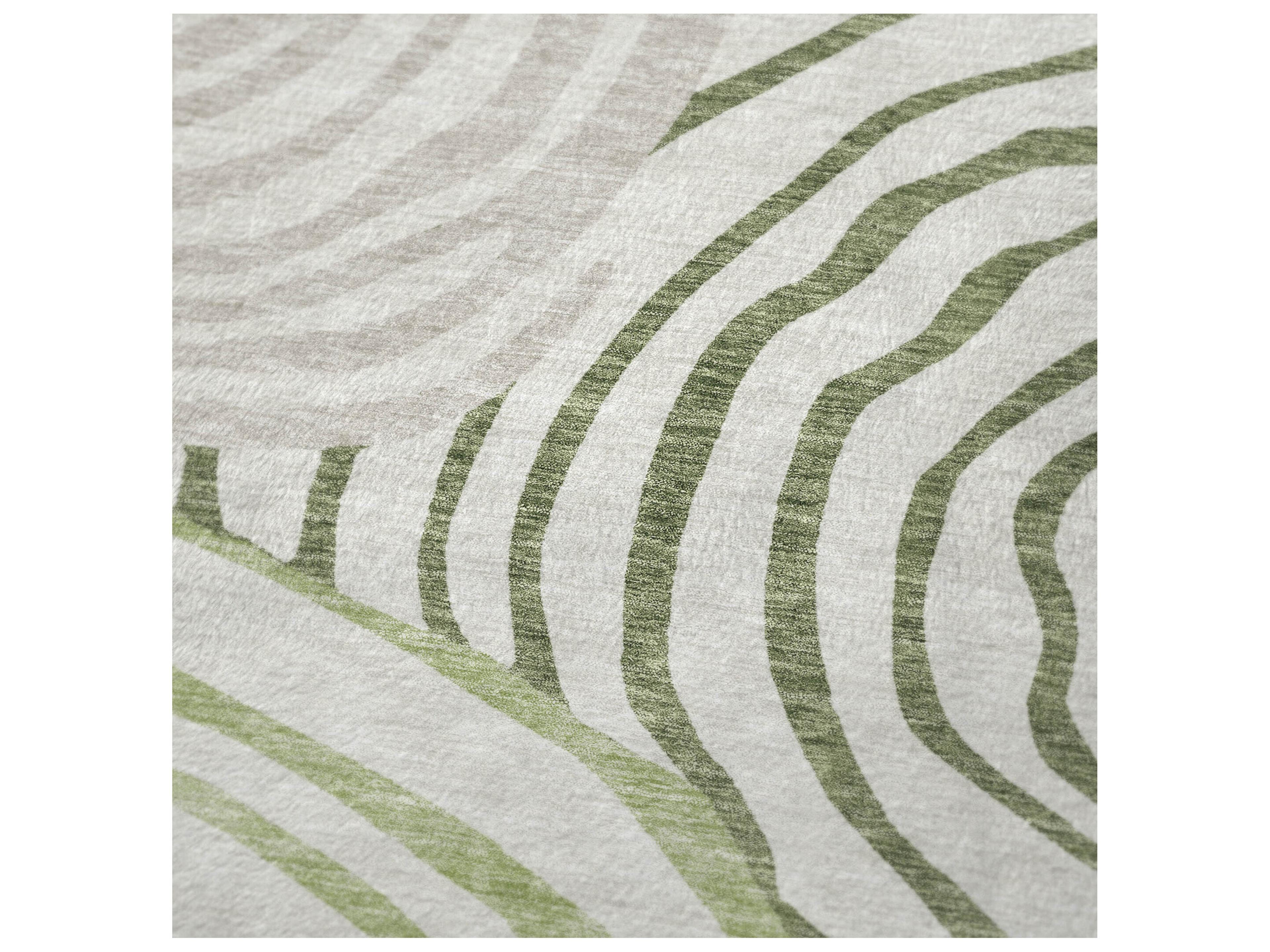Dalyn Sherpa Green Polyester Throw
