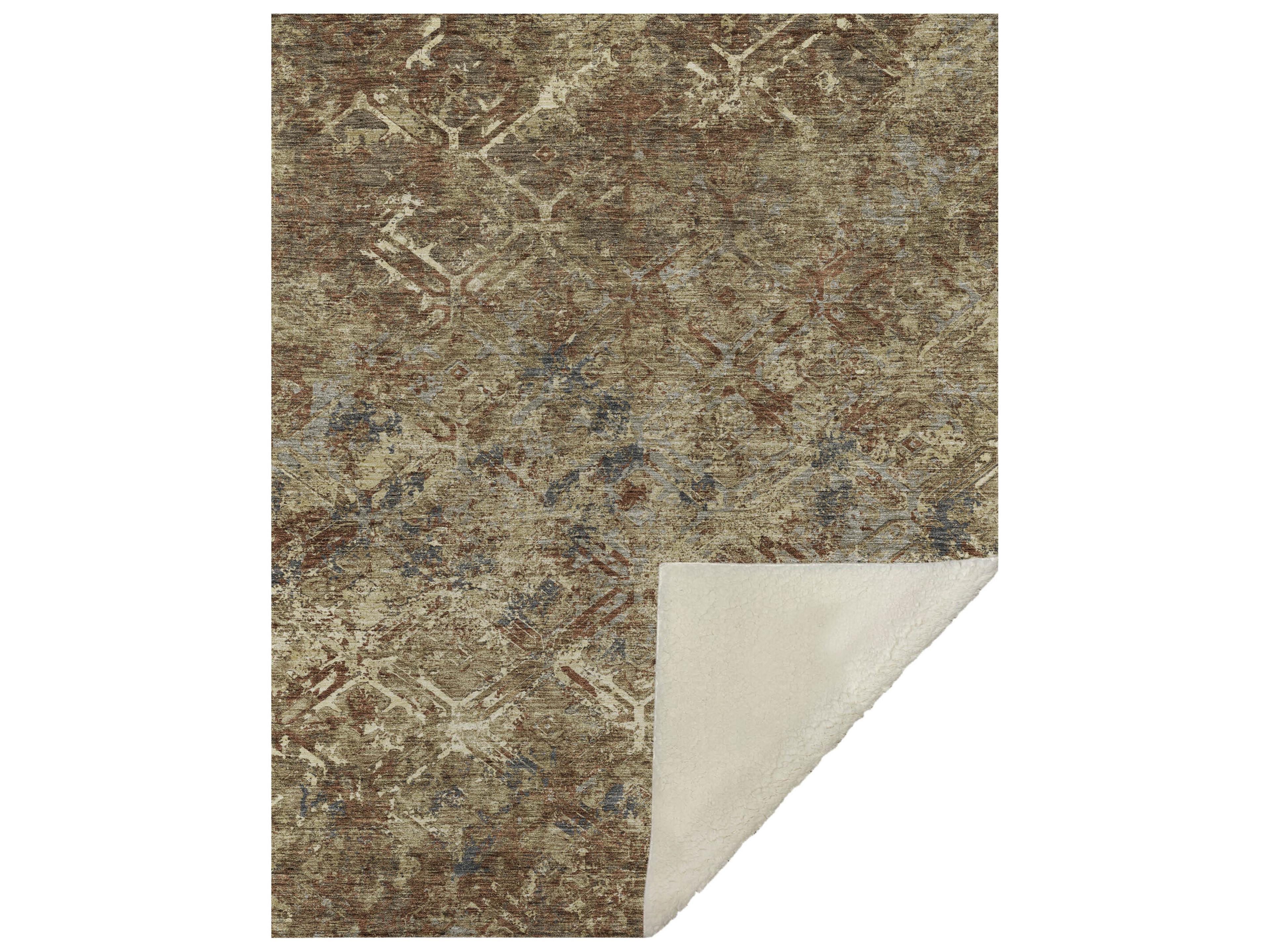 Sherpa Brown Polyester Throw