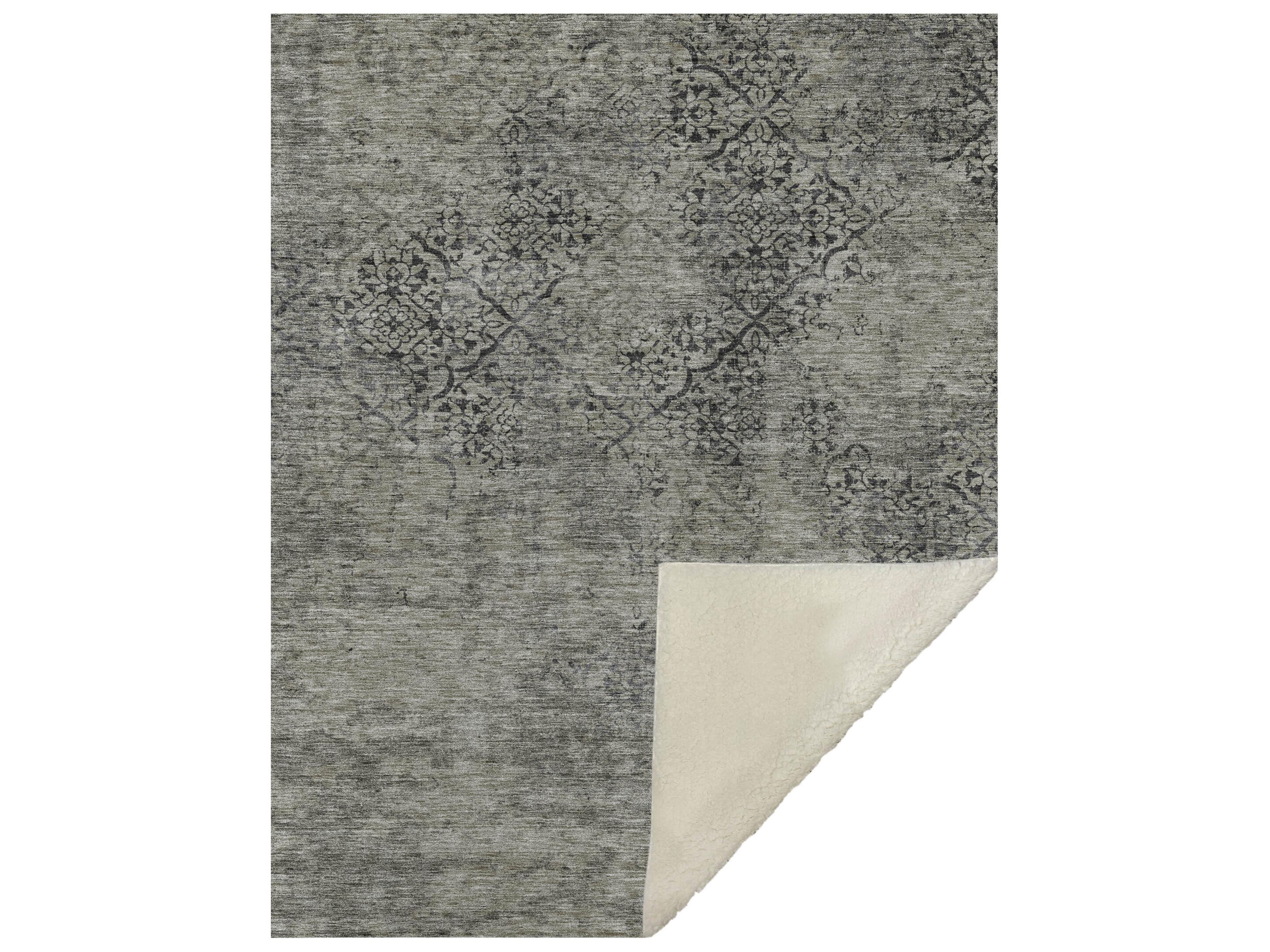 Dalyn Sherpa Brown Polyester Throw