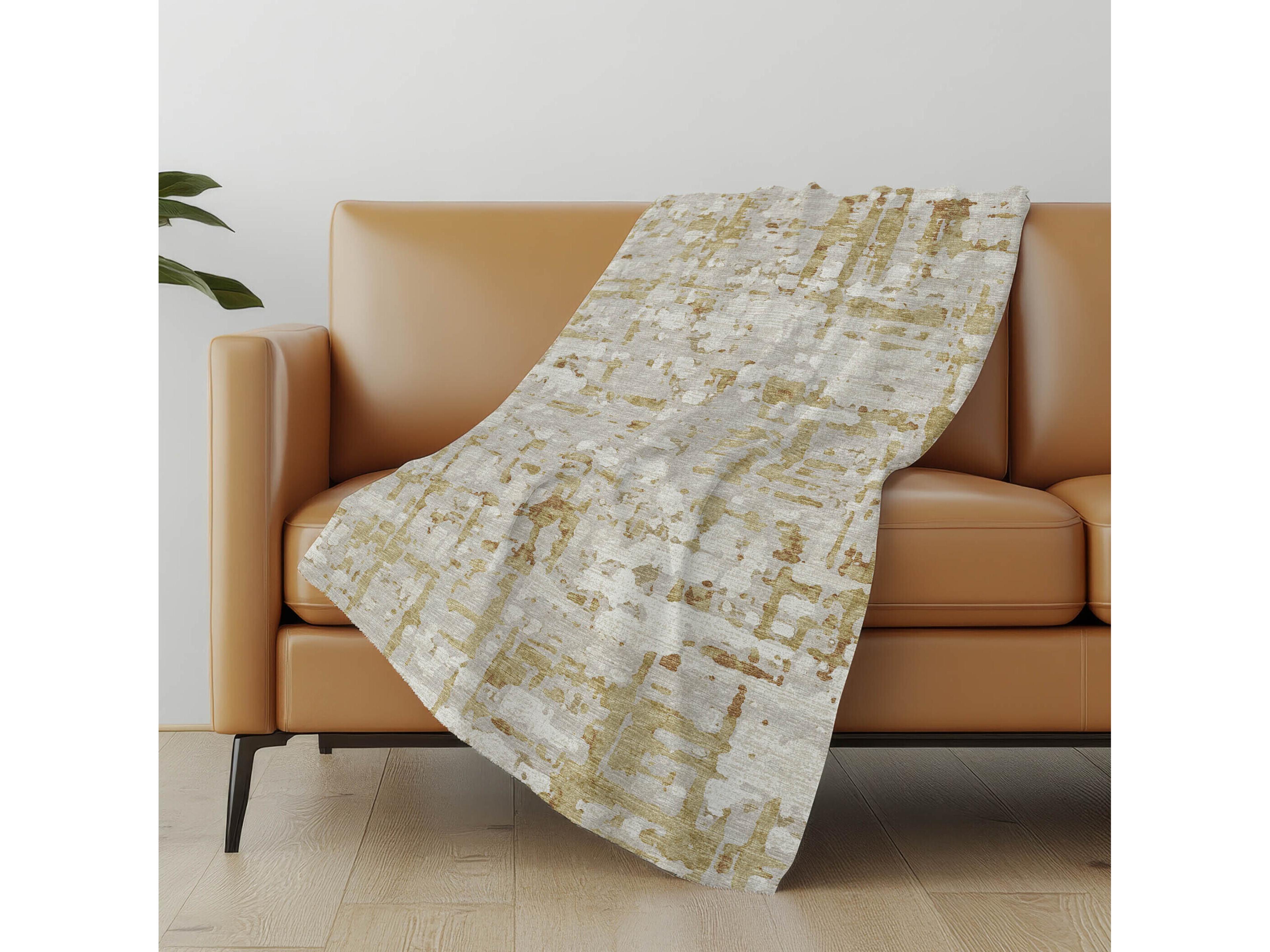 Dalyn Sherpa Neutral Polyester Throw