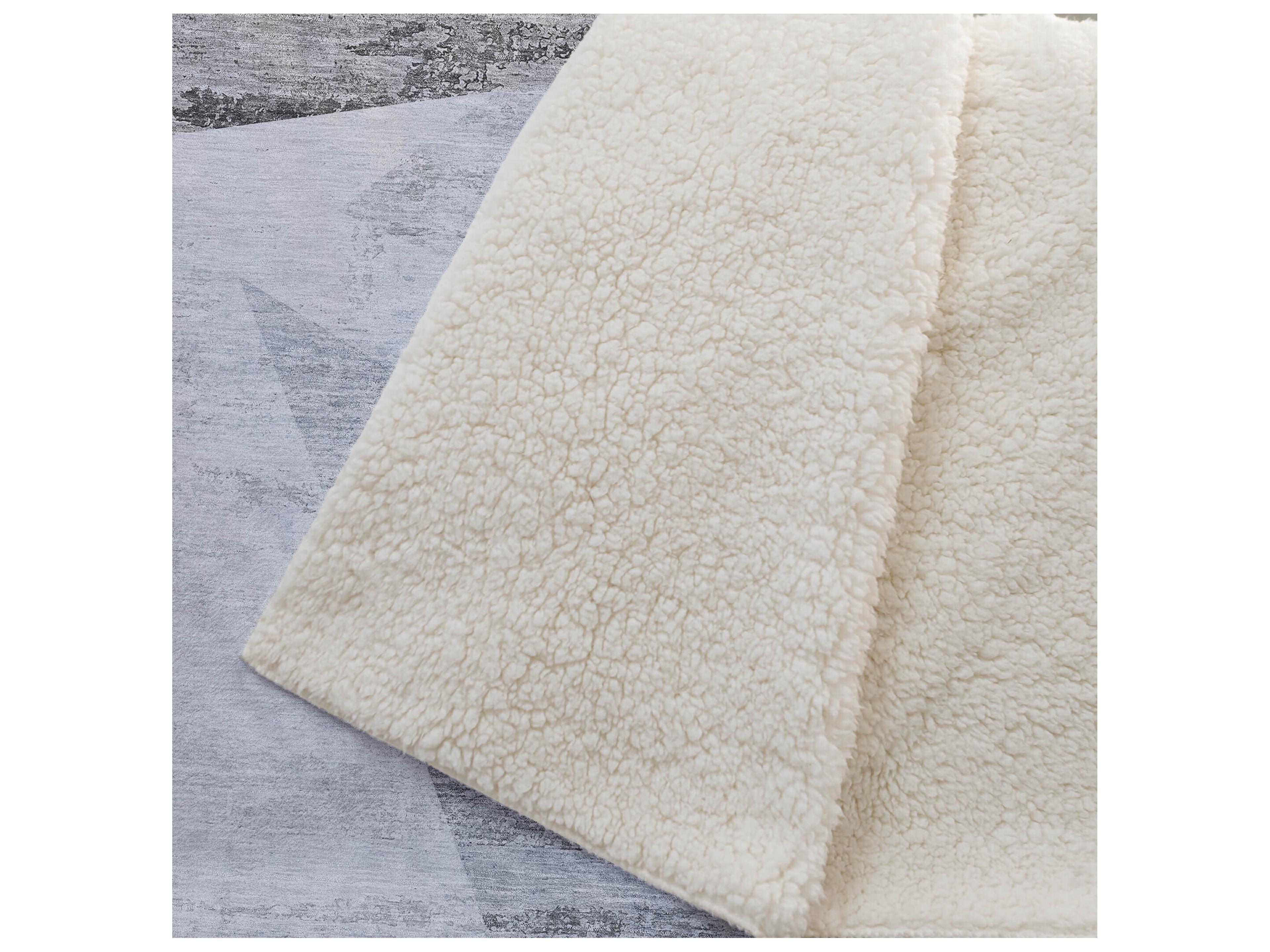 Dalyn Sherpa Blue Polyester Throw