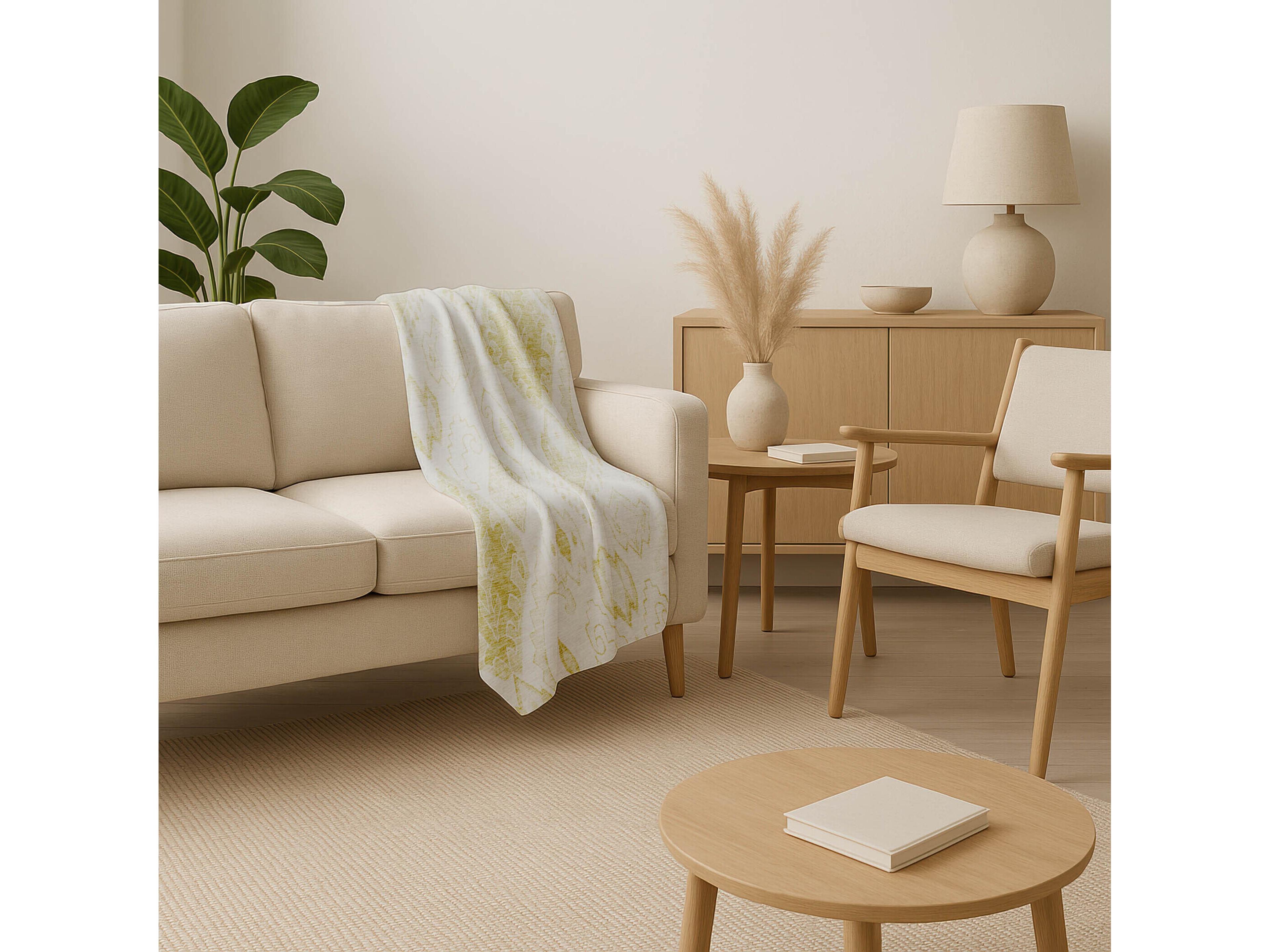 Dalyn Sherpa Brown Polyester Throw