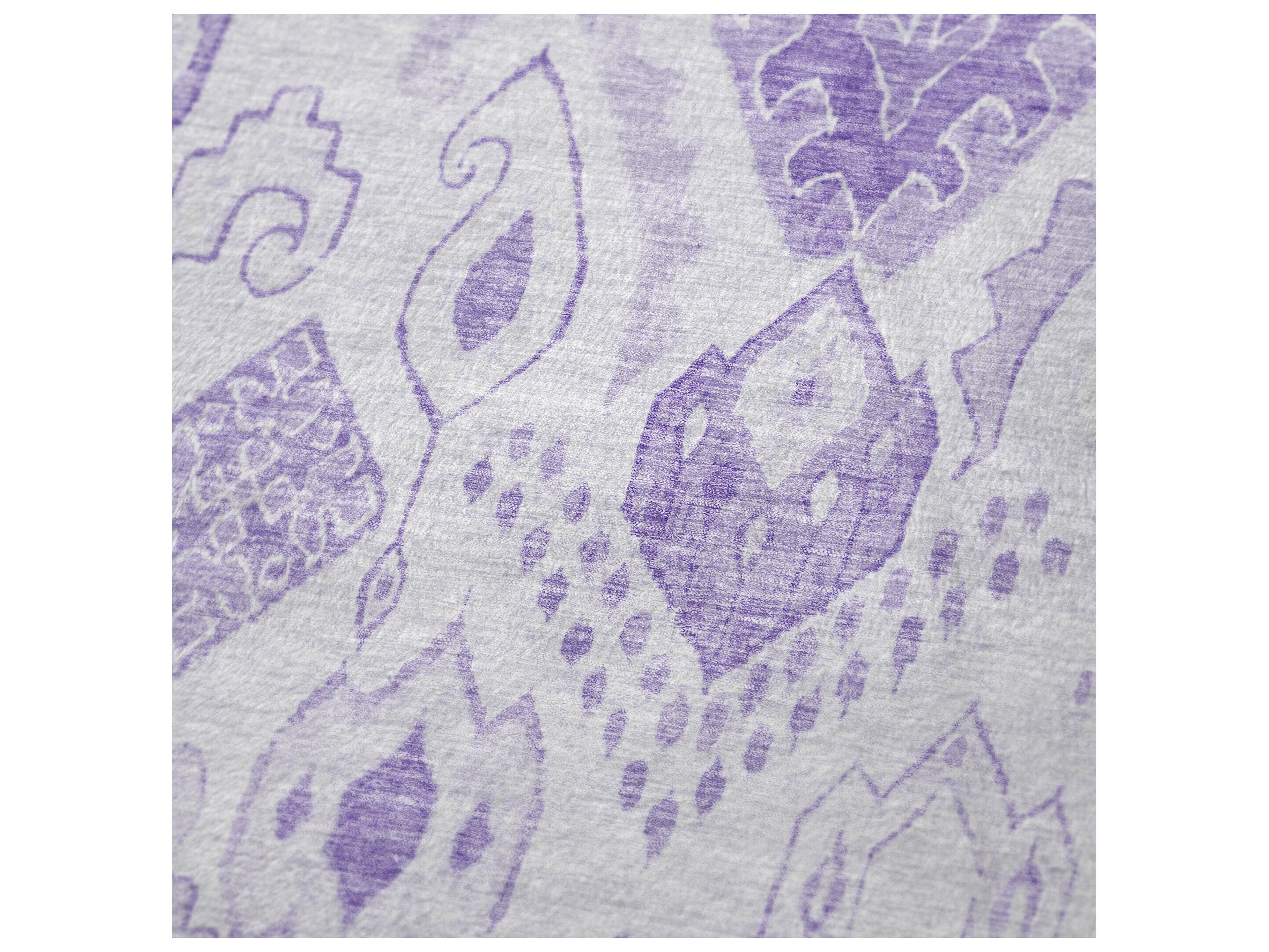 Dalyn Sherpa Purple Polyester Throw