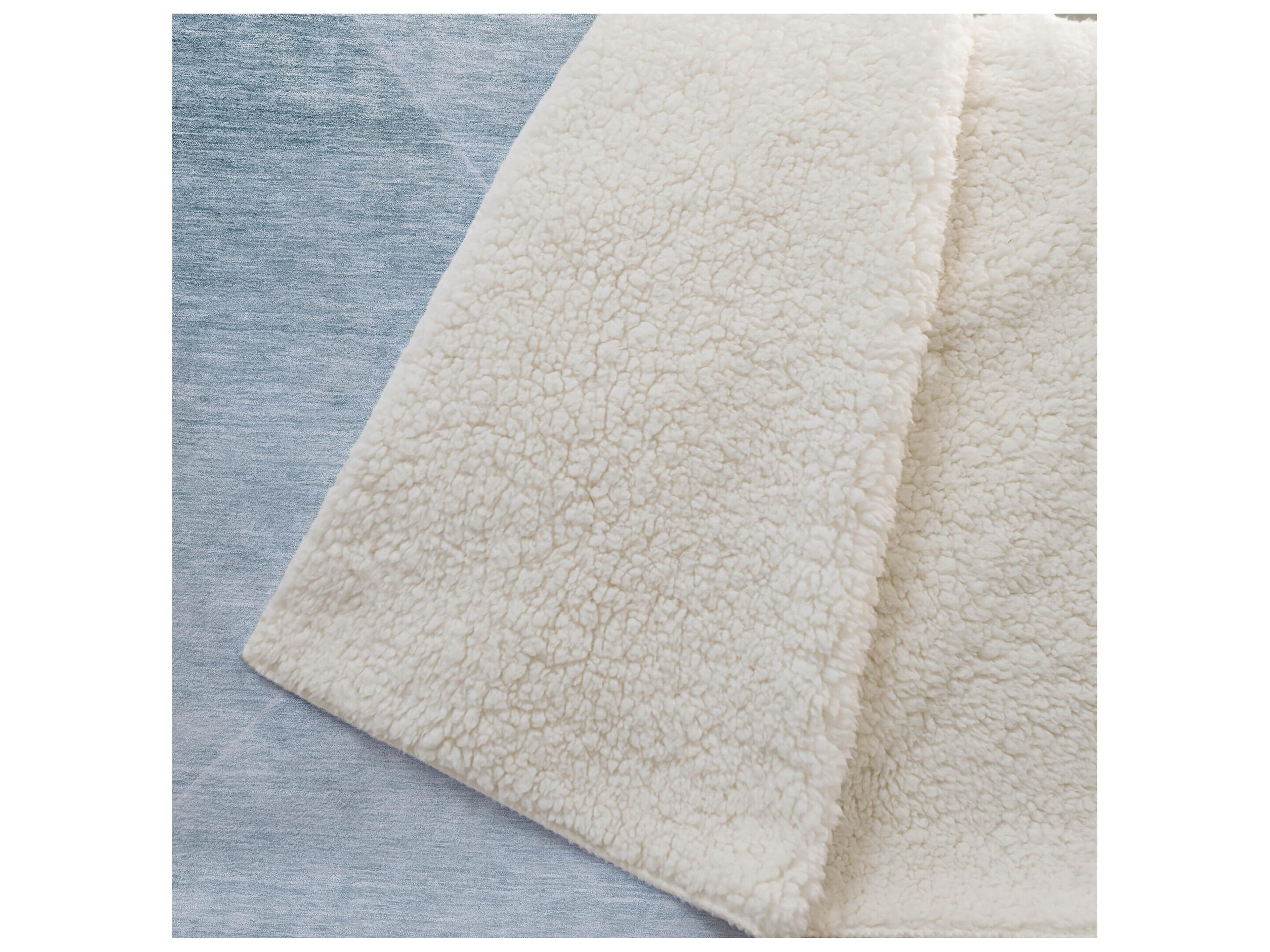 Dalyn Sherpa Teal Polyester Throw