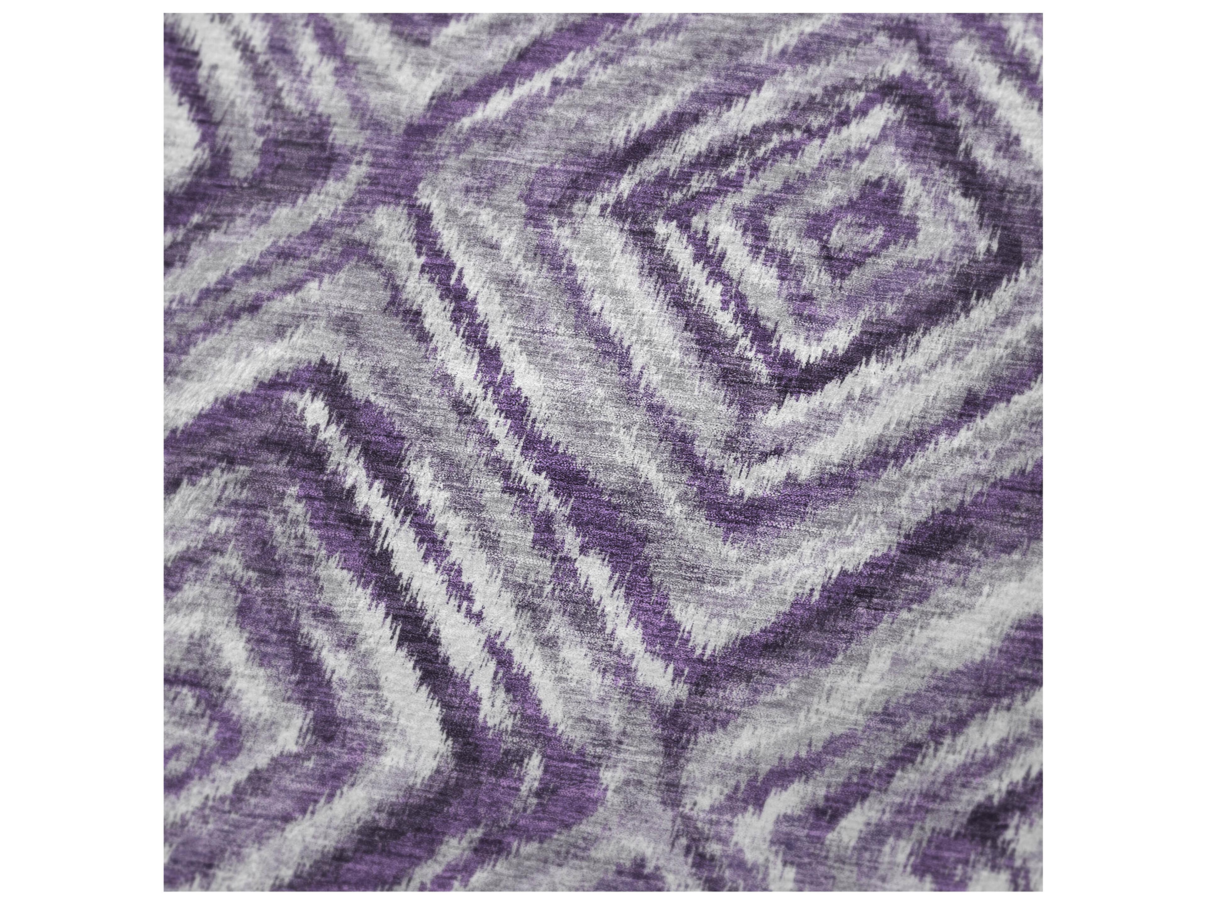 Dalyn Sherpa Purple Polyester Throw
