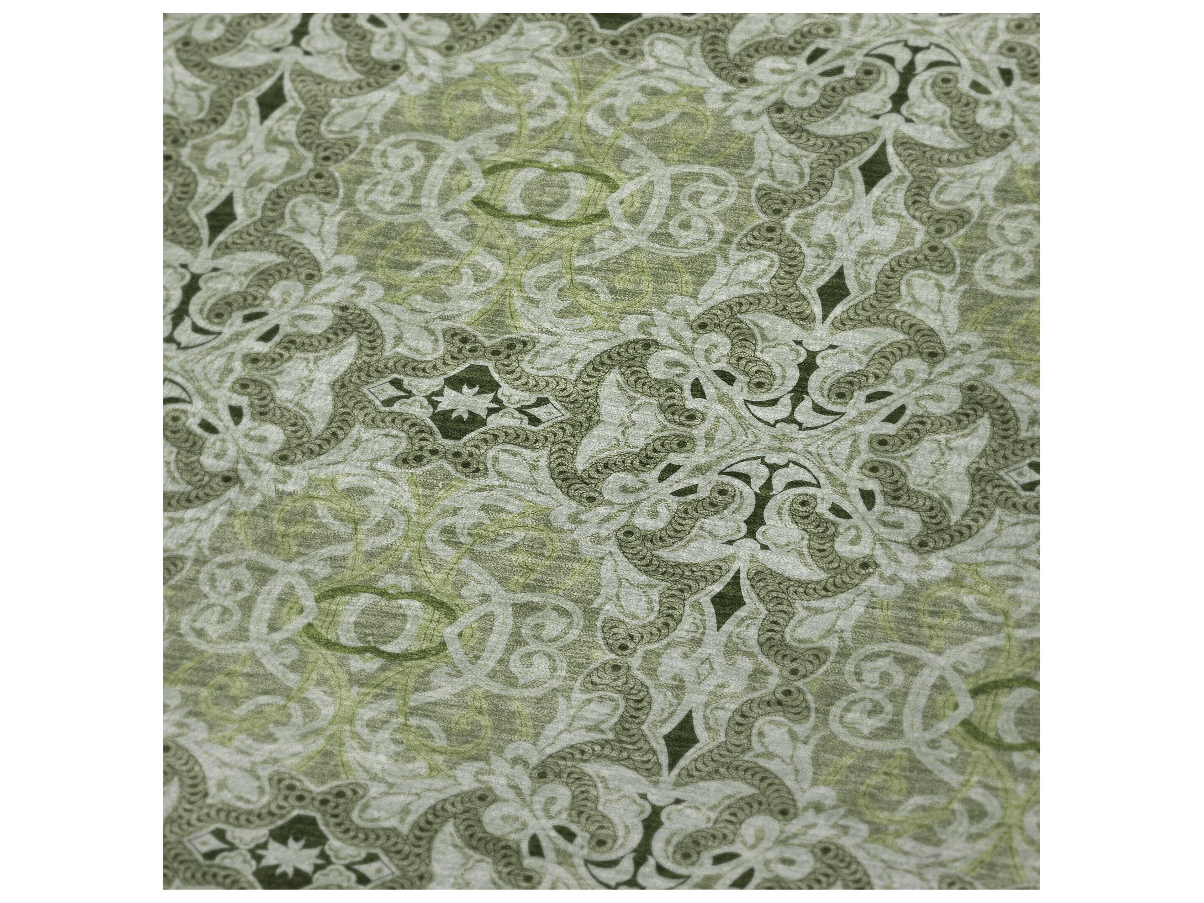 Dalyn Sherpa Green Polyester Throw