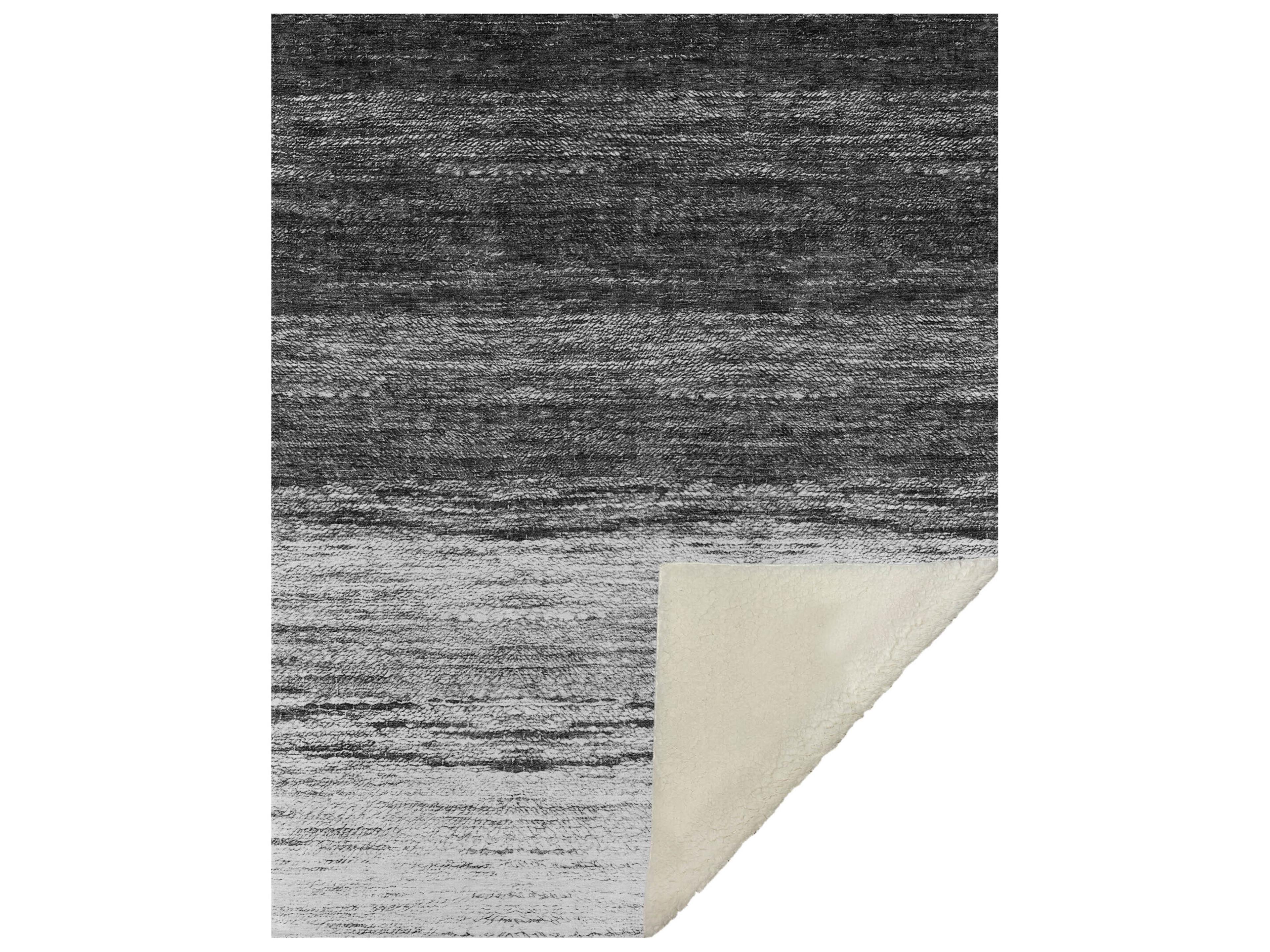 Dalyn Sherpa Gray Polyester Throw