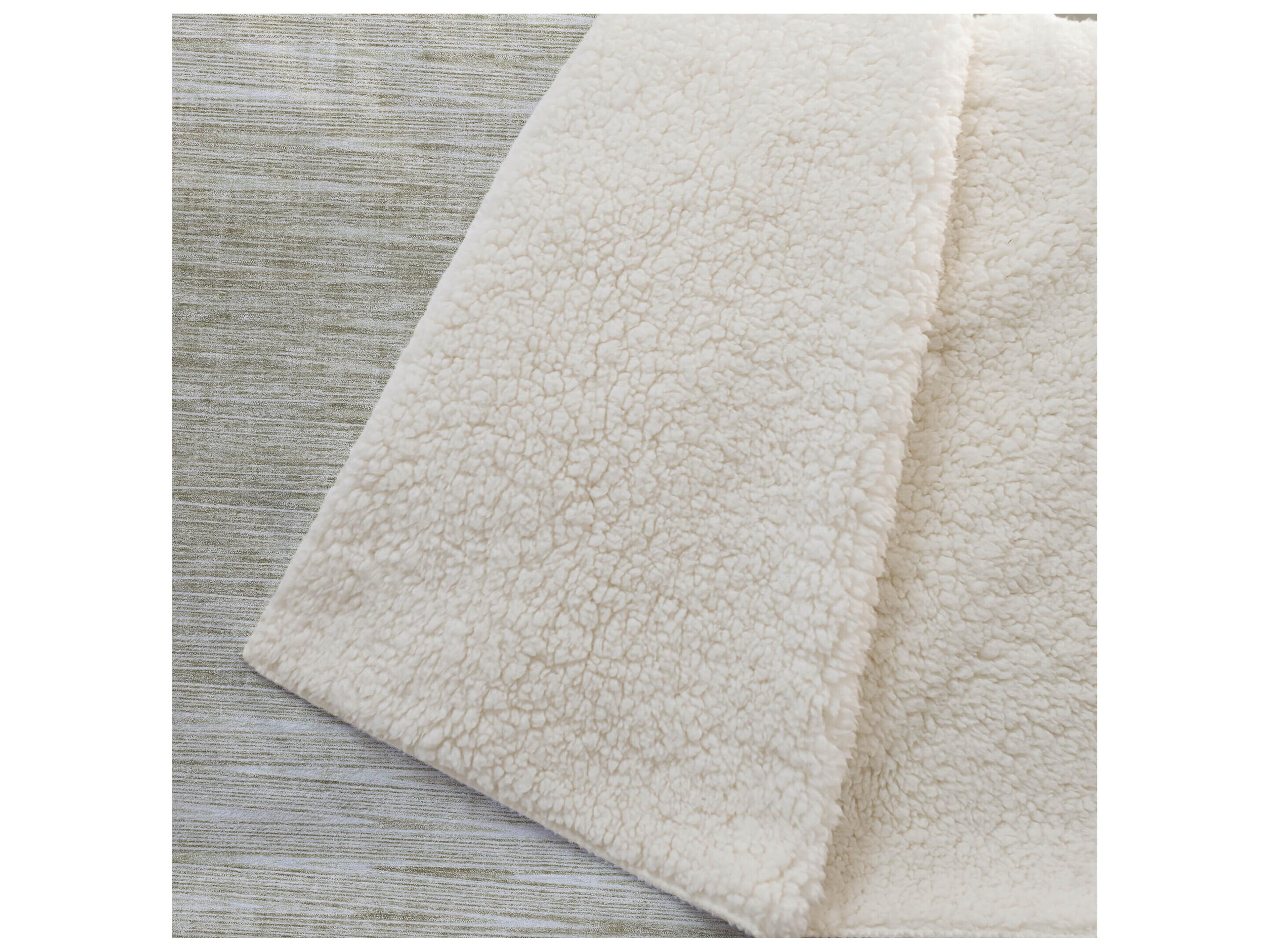 Dalyn Sherpa Brown Polyester Throw