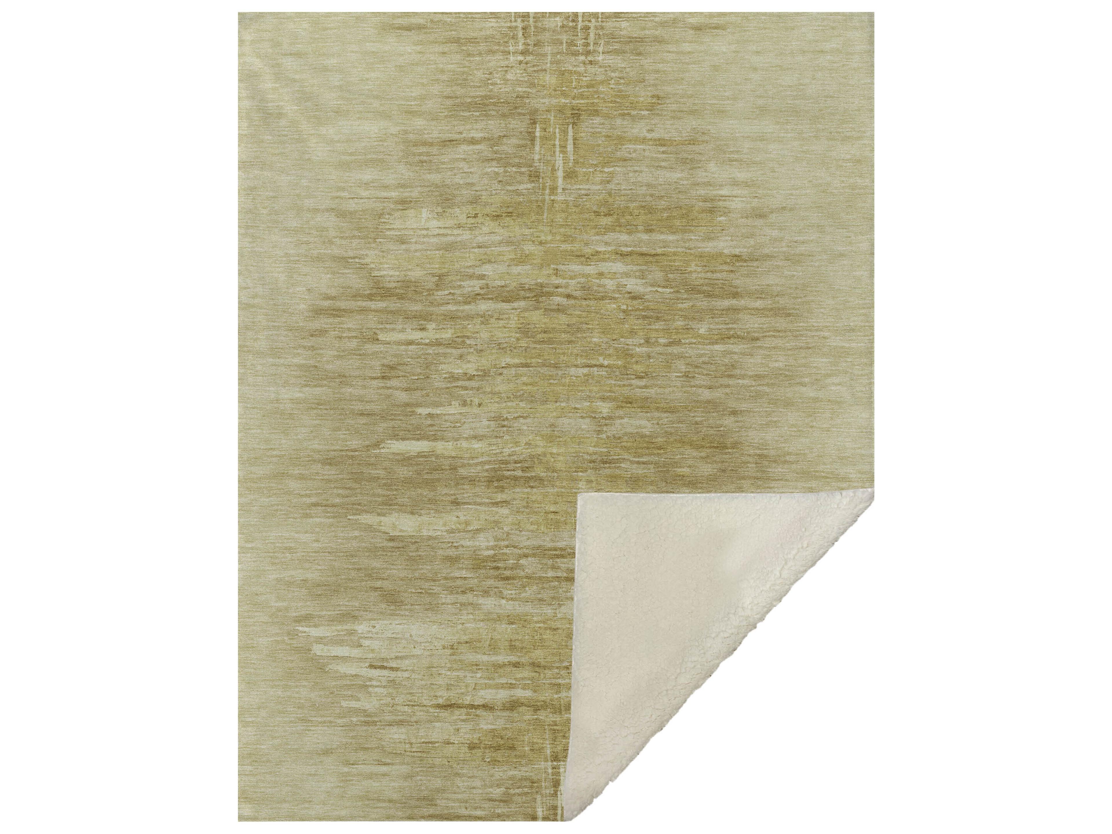 Sherpa Gold Polyester Throw