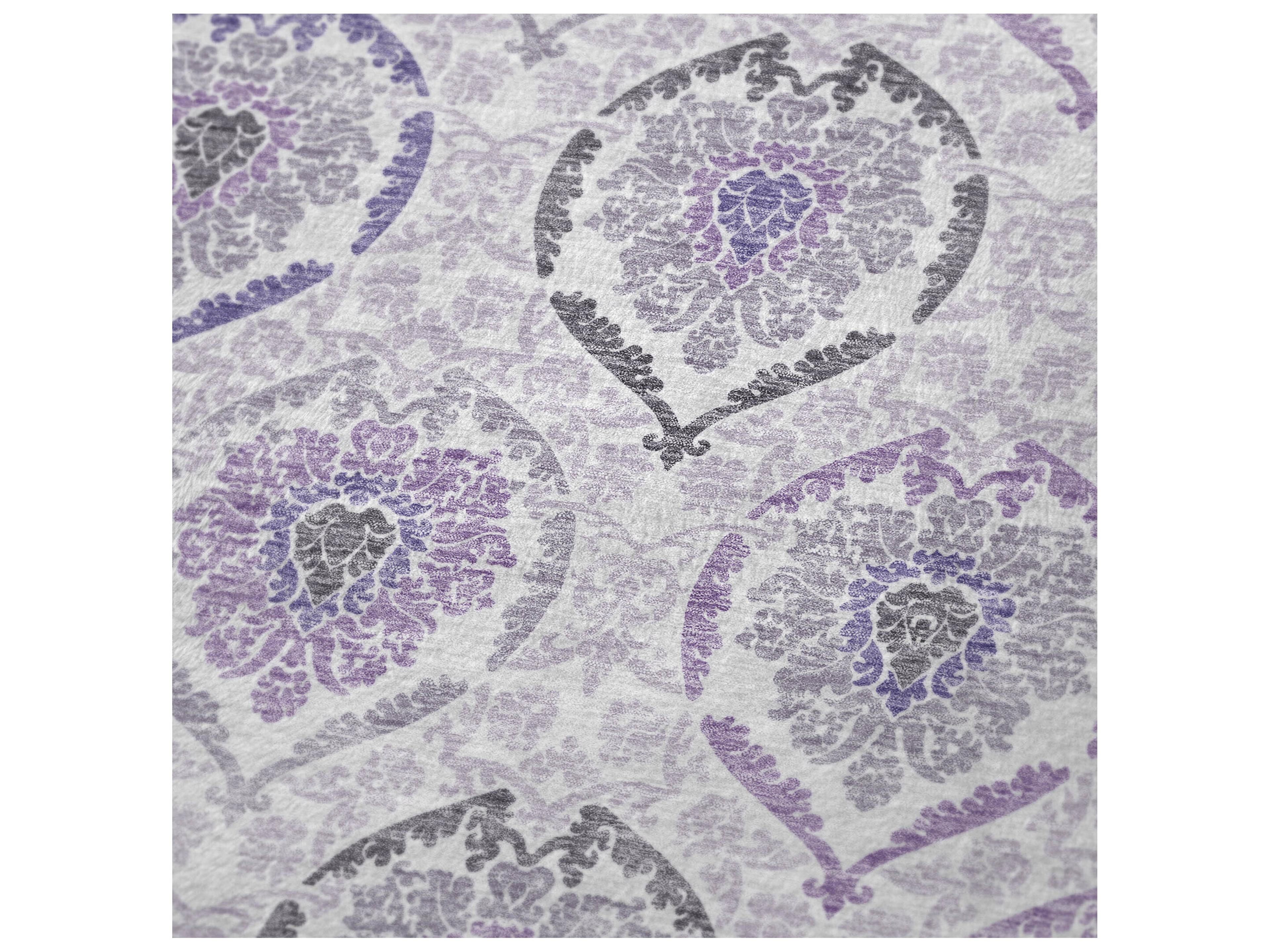 Dalyn Sherpa Purple Polyester Throw