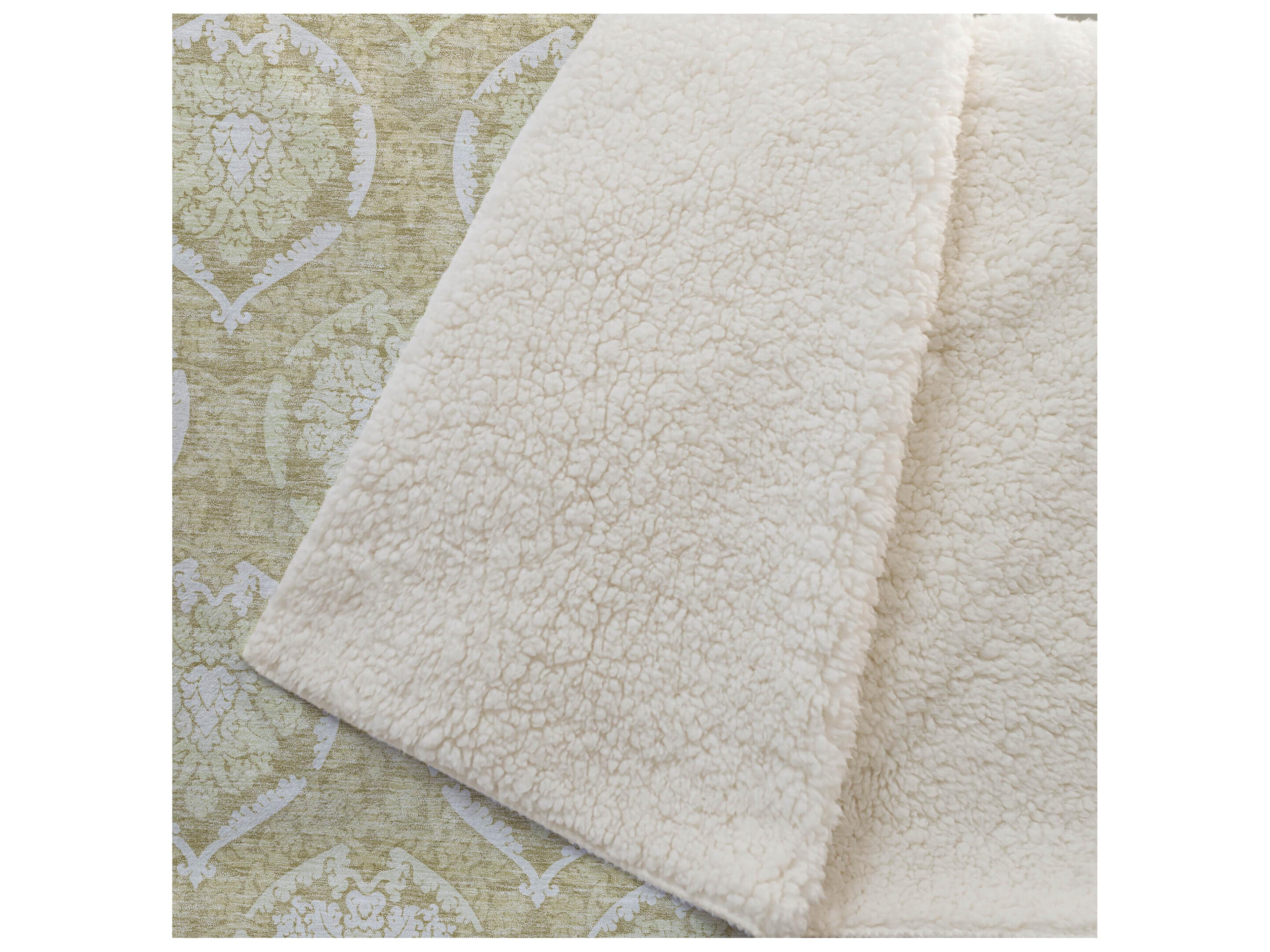 Dalyn Sherpa Gold Polyester Throw