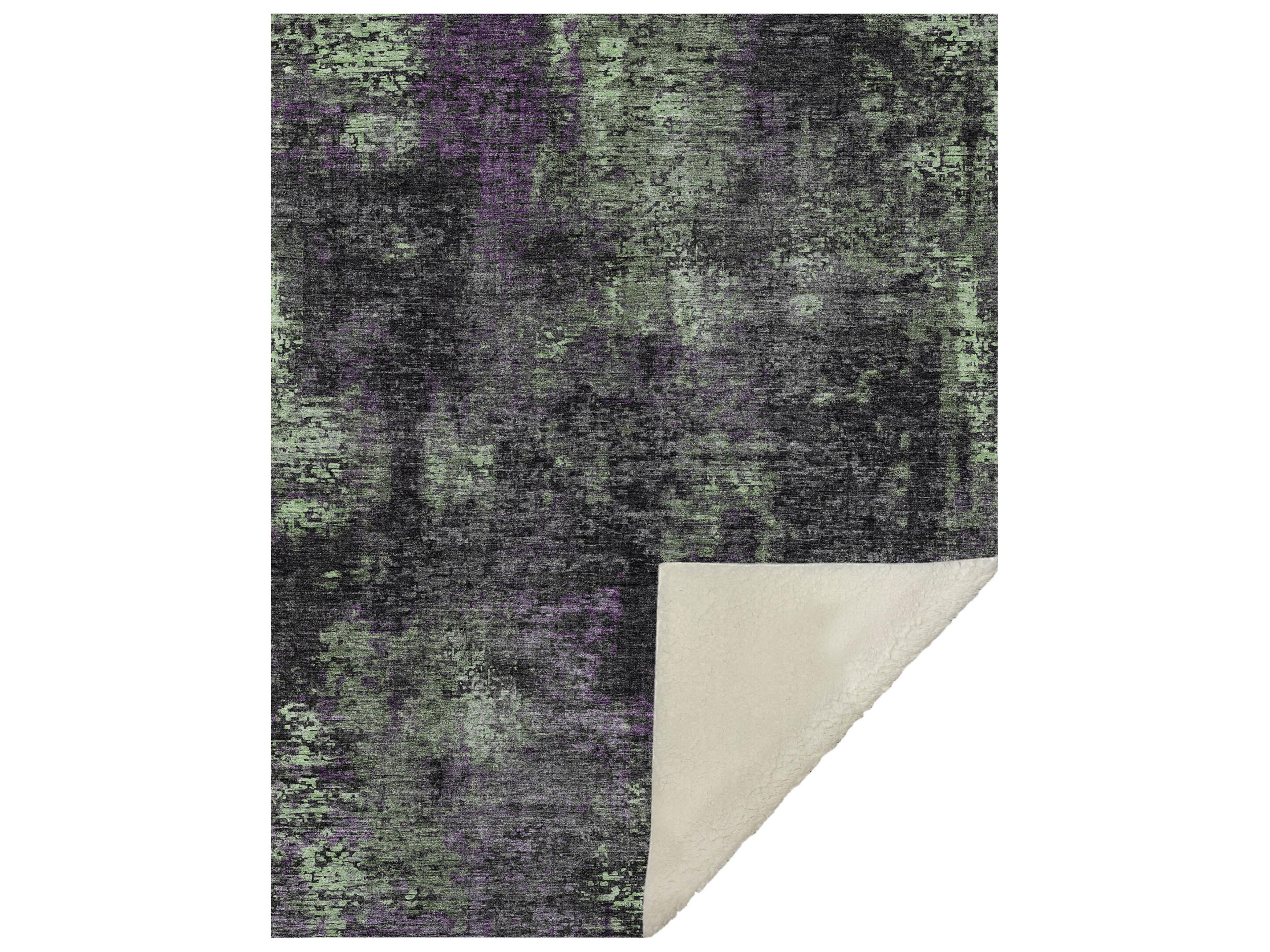 Dalyn Sherpa Gray Polyester Throw