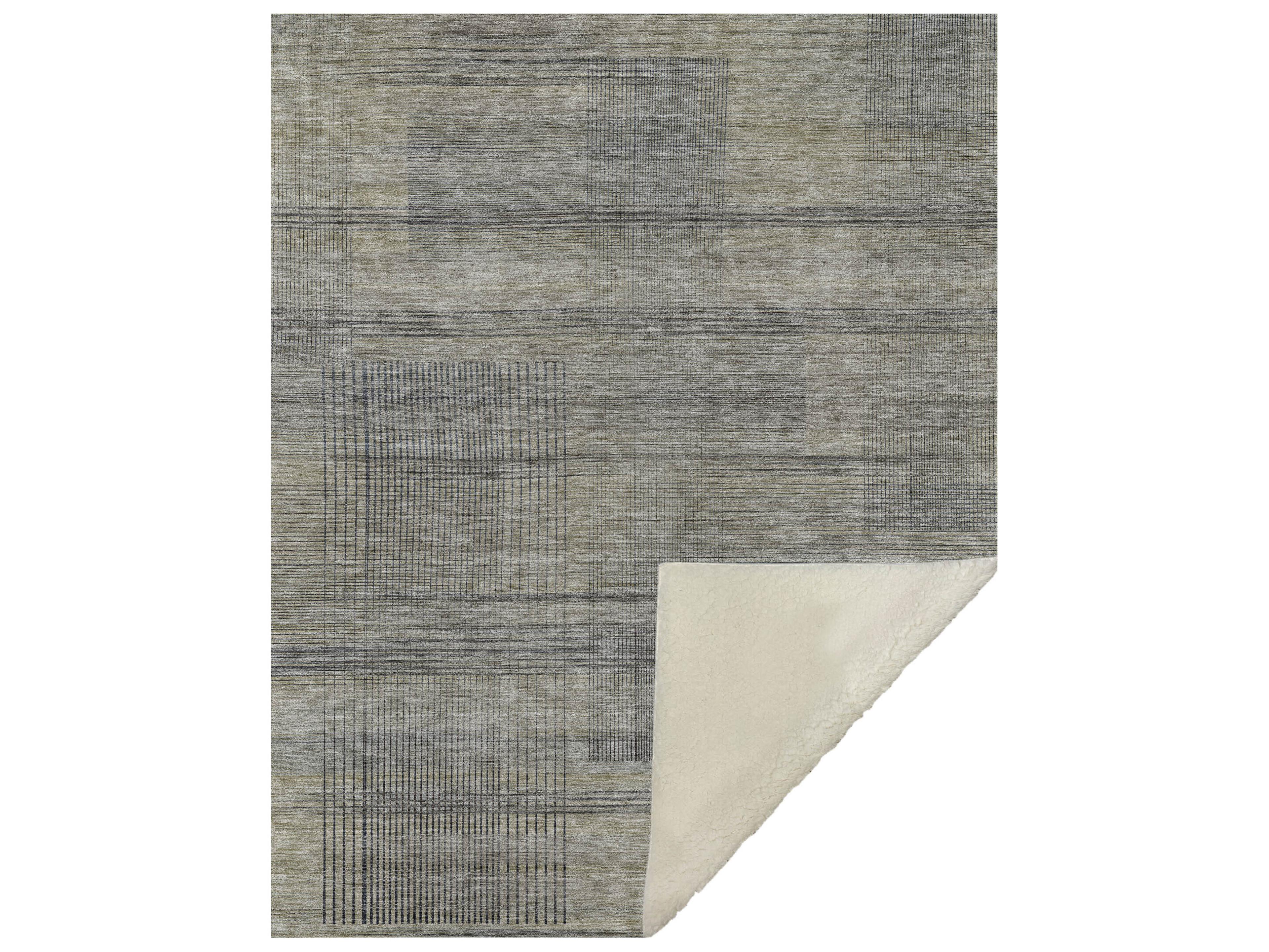 Dalyn Sherpa Brown Polyester Throw