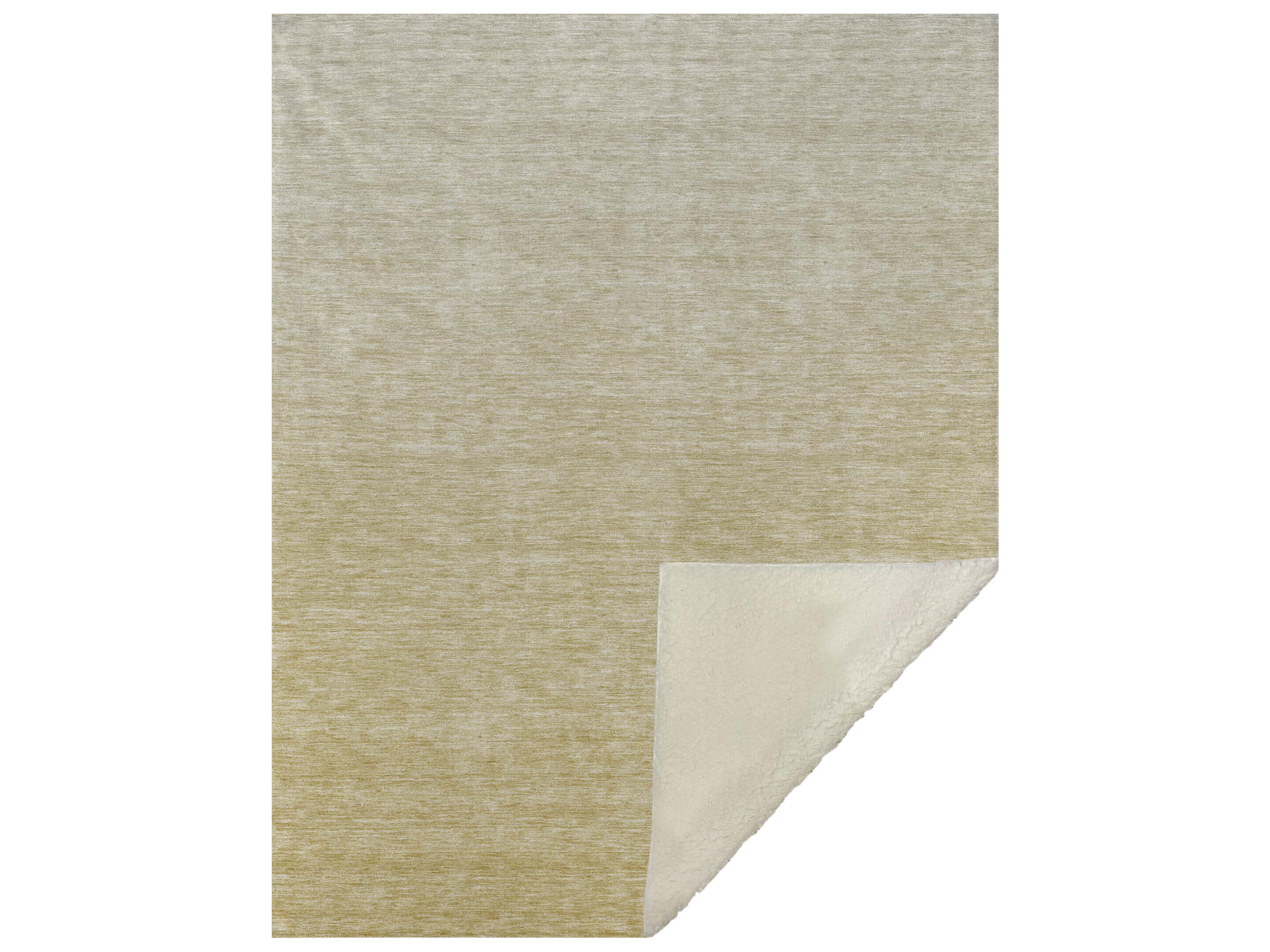Dalyn Sherpa Gold Polyester Throw