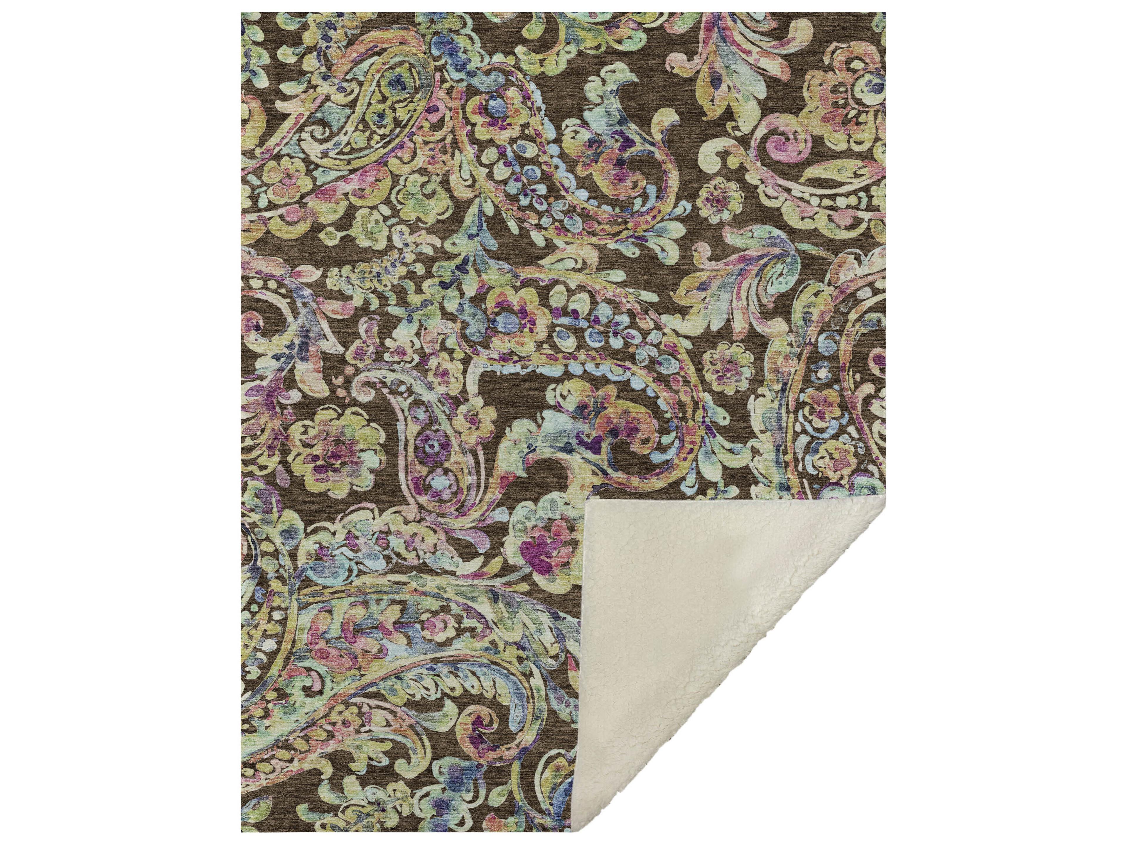 Sherpa Brown Polyester Throw