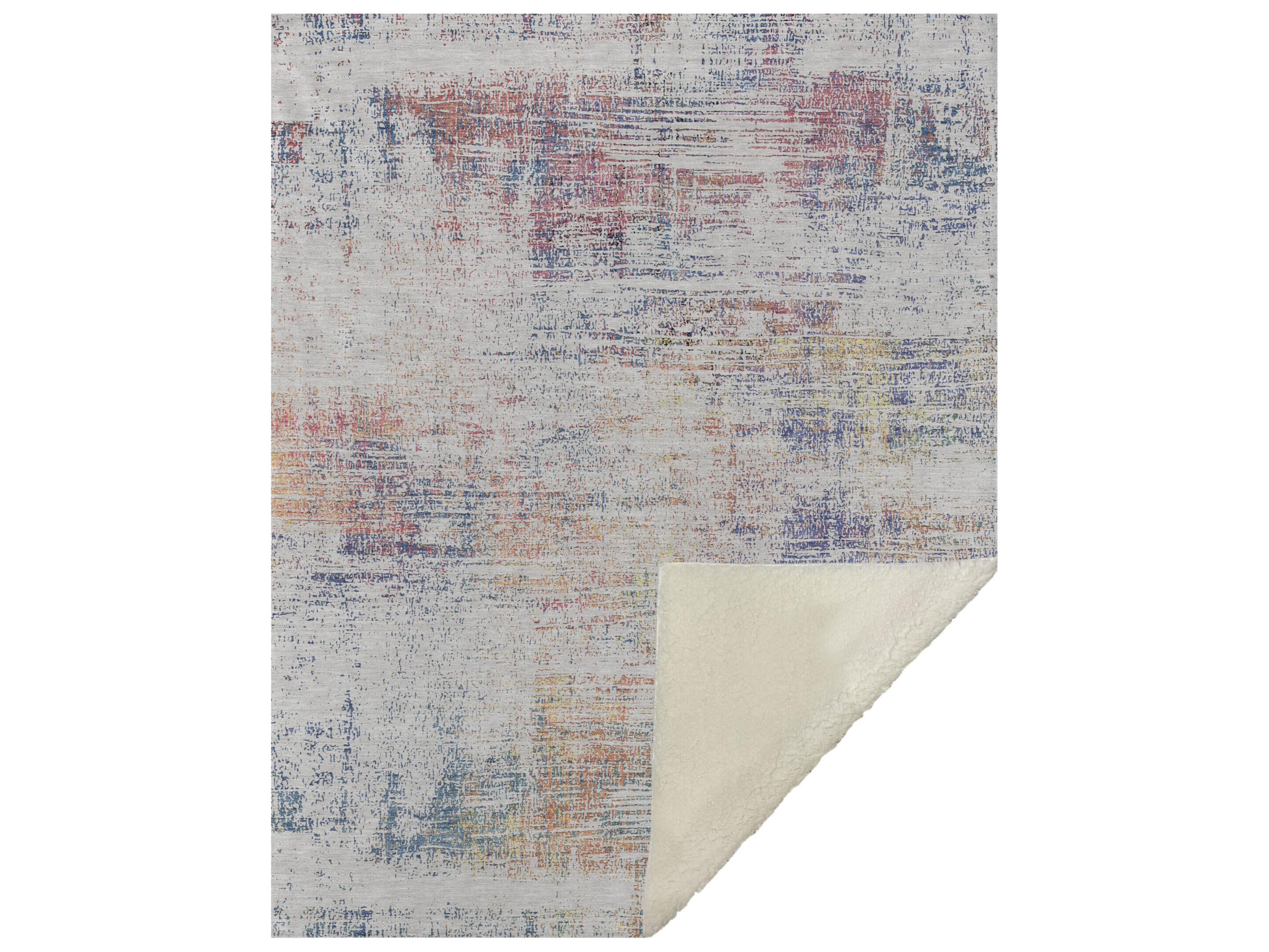 Sherpa Ivory Polyester Throw