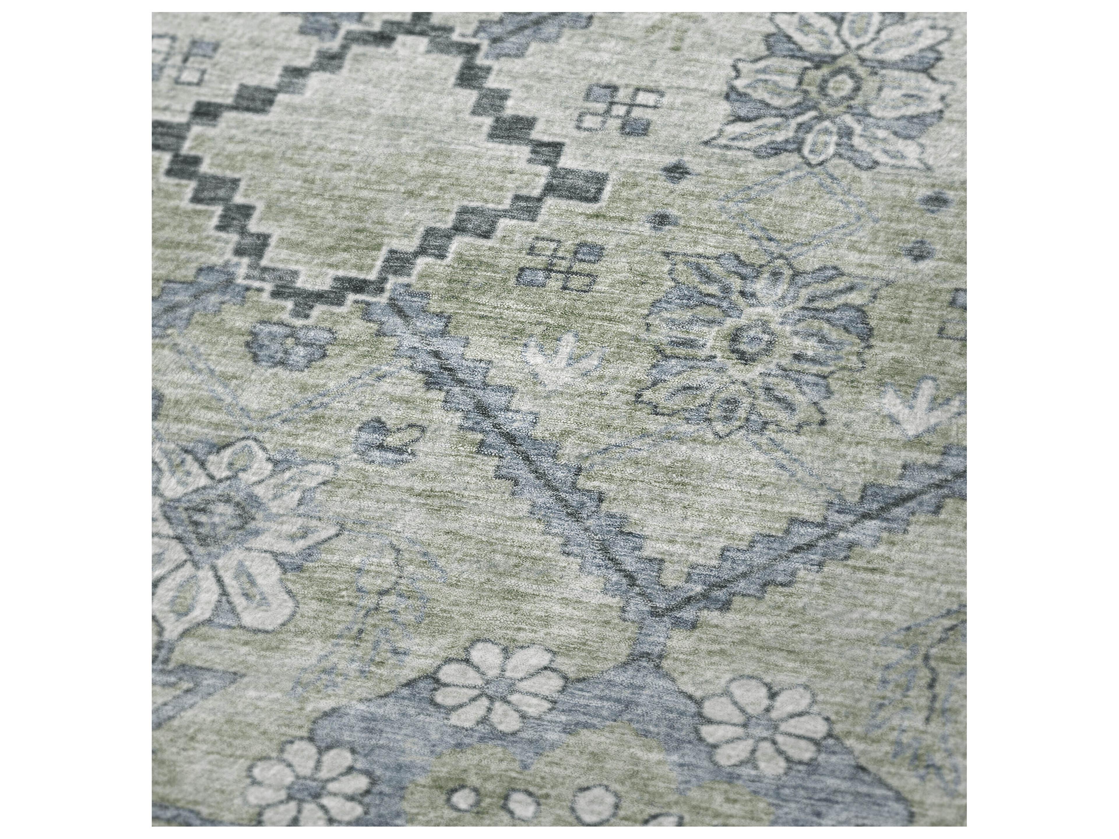 Dalyn Sherpa Green Polyester Throw