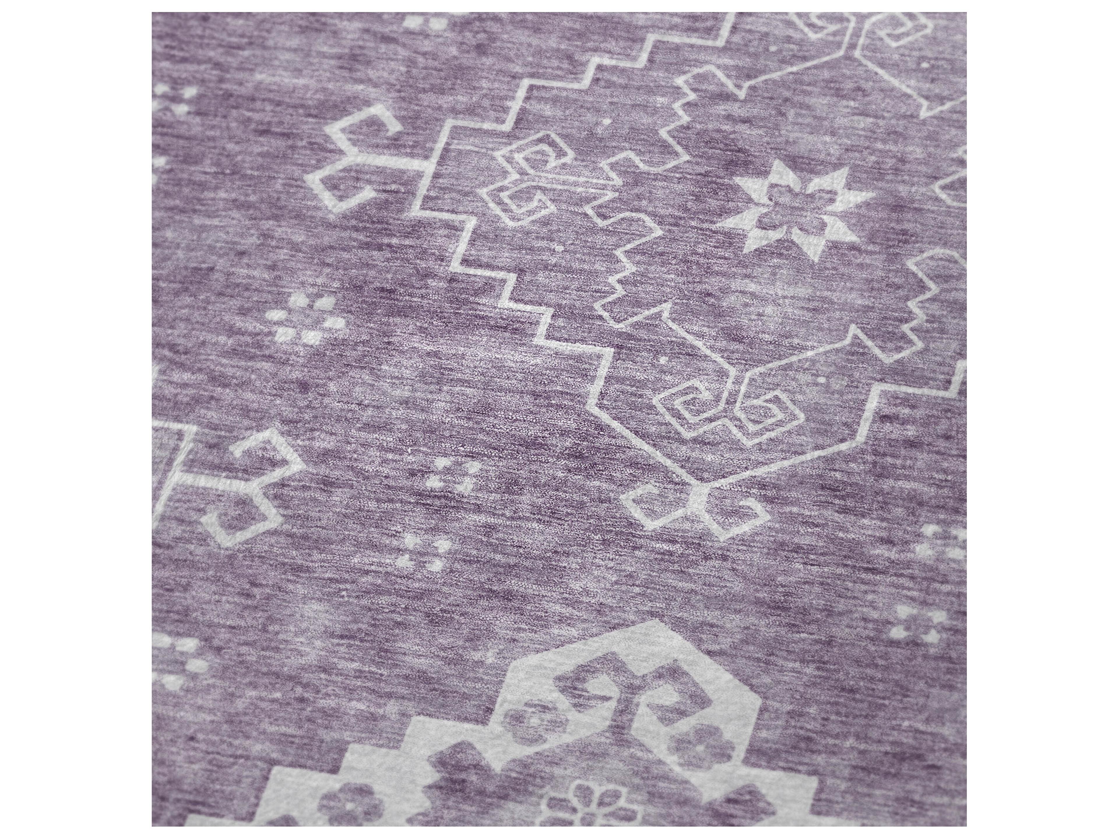 Dalyn Sherpa Purple Polyester Throw