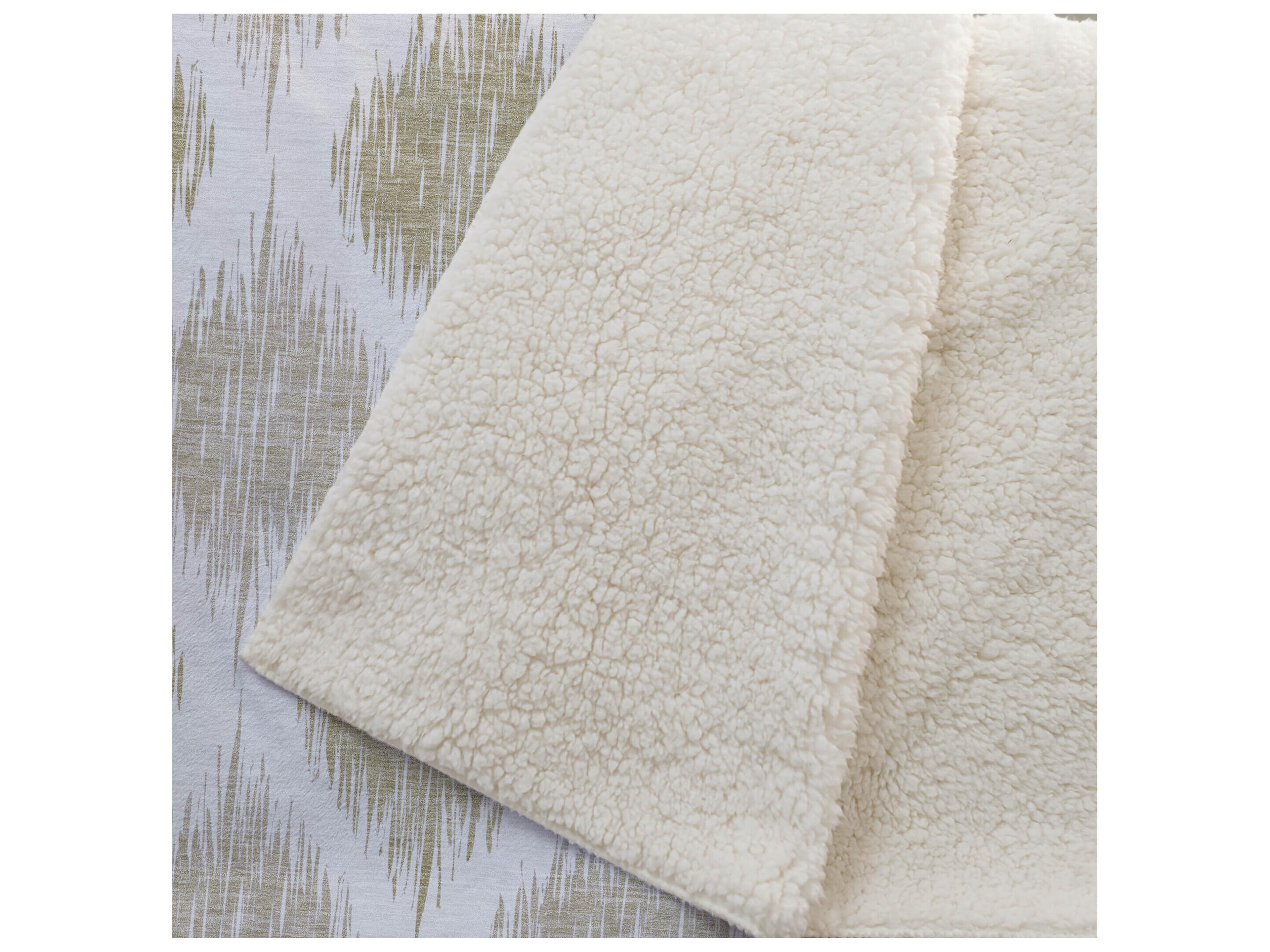 Dalyn Sherpa Gold Polyester Throw