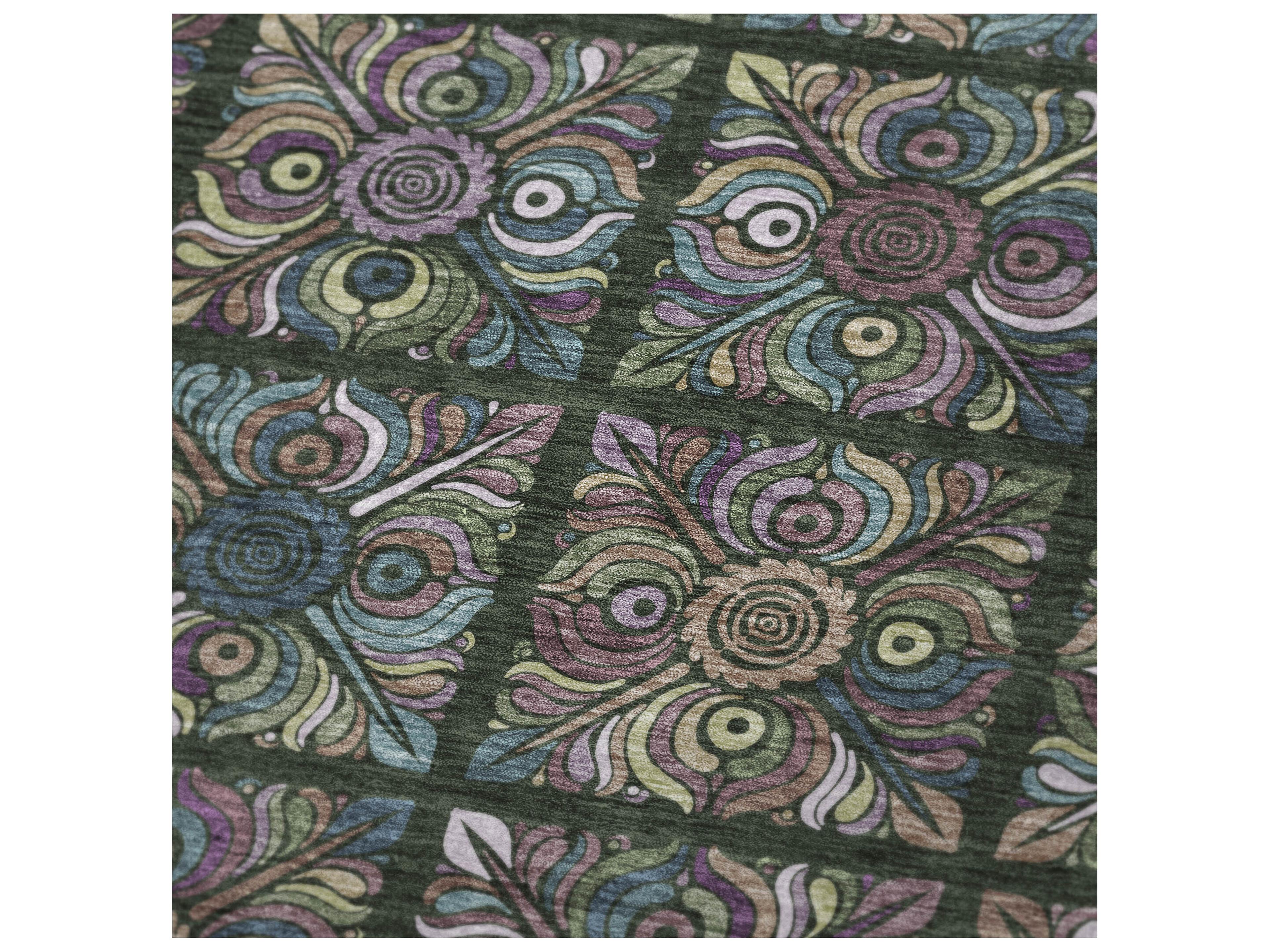 Dalyn Sherpa Green Polyester Throw