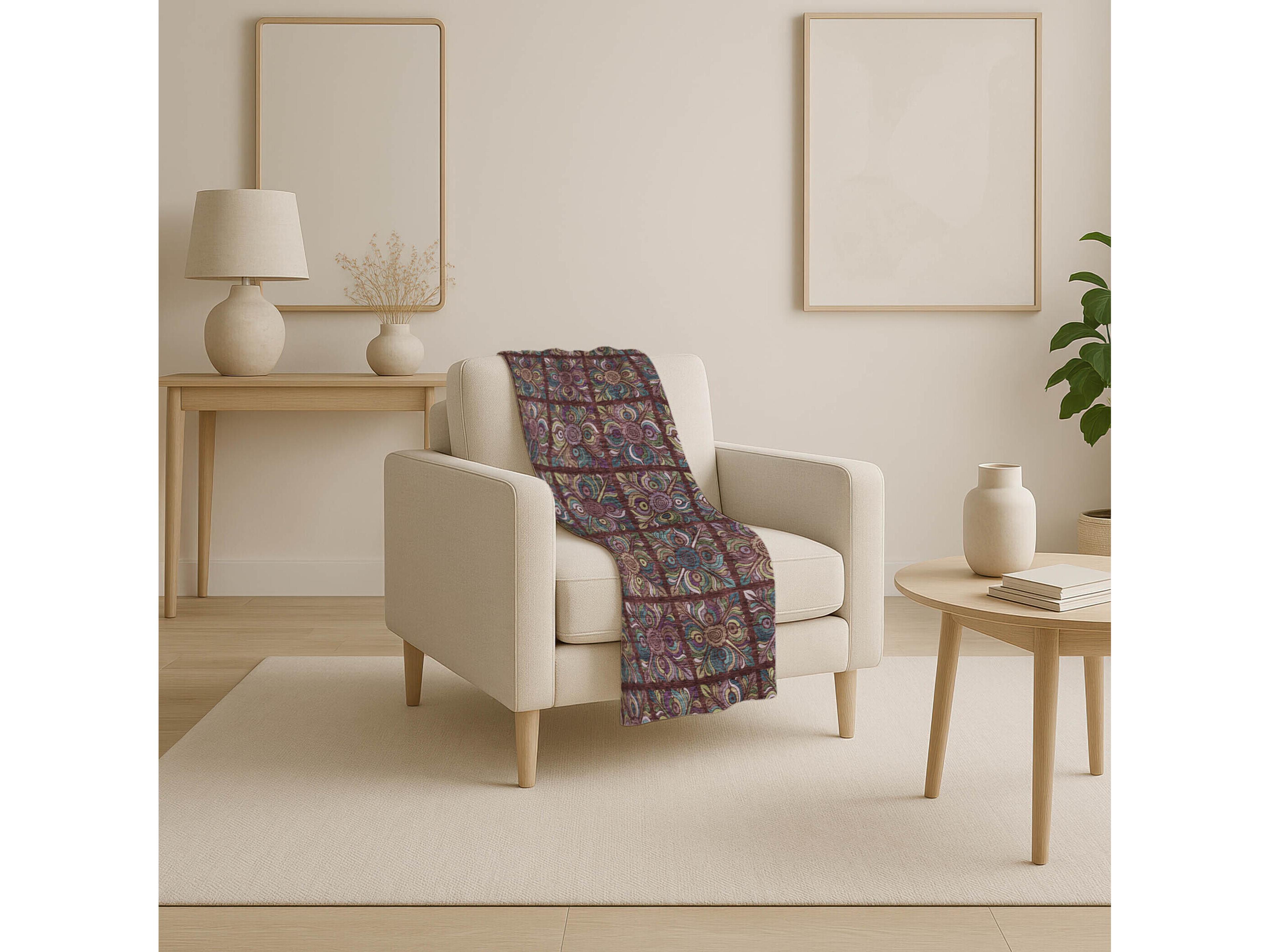 Dalyn Sherpa Orange Polyester Throw