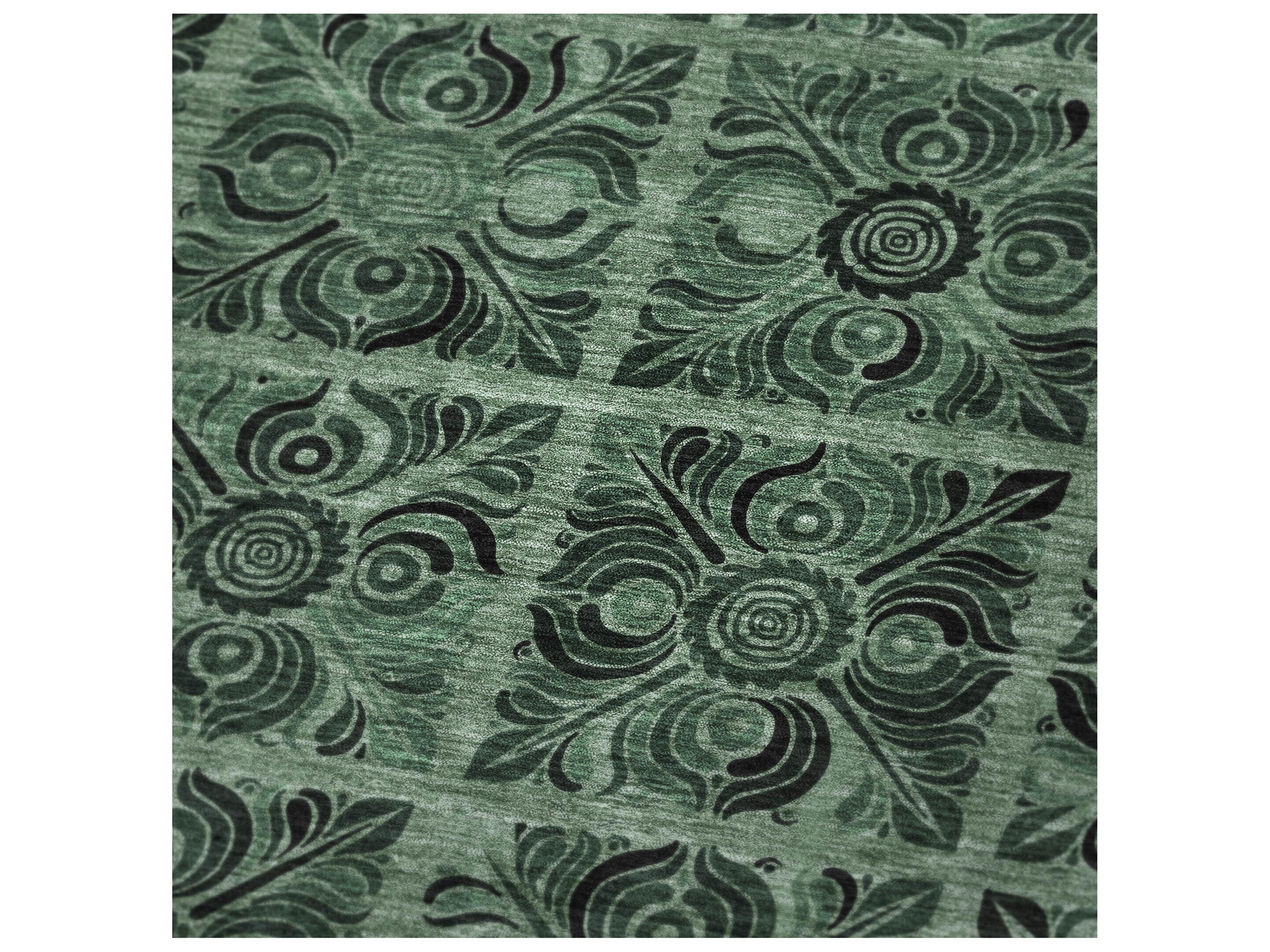 Dalyn Sherpa Green Polyester Throw