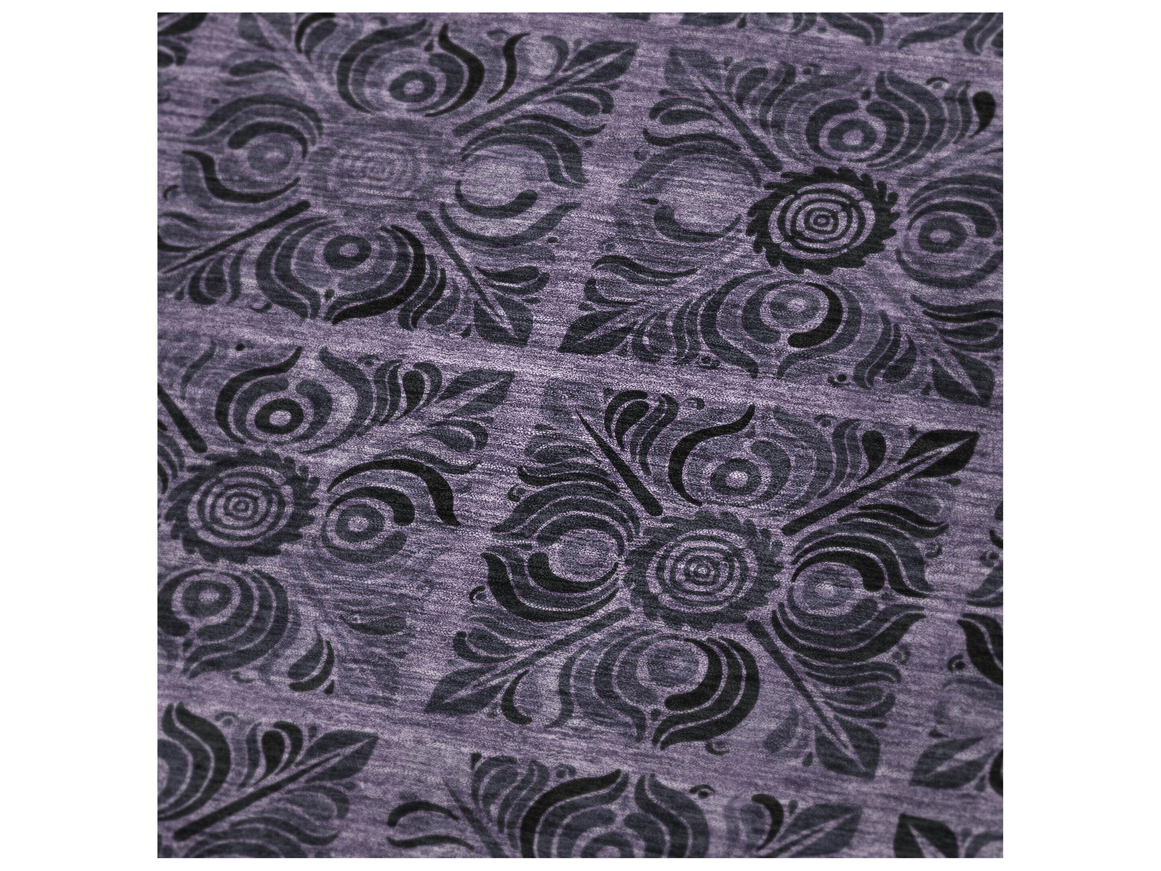 Dalyn Sherpa Purple Polyester Throw