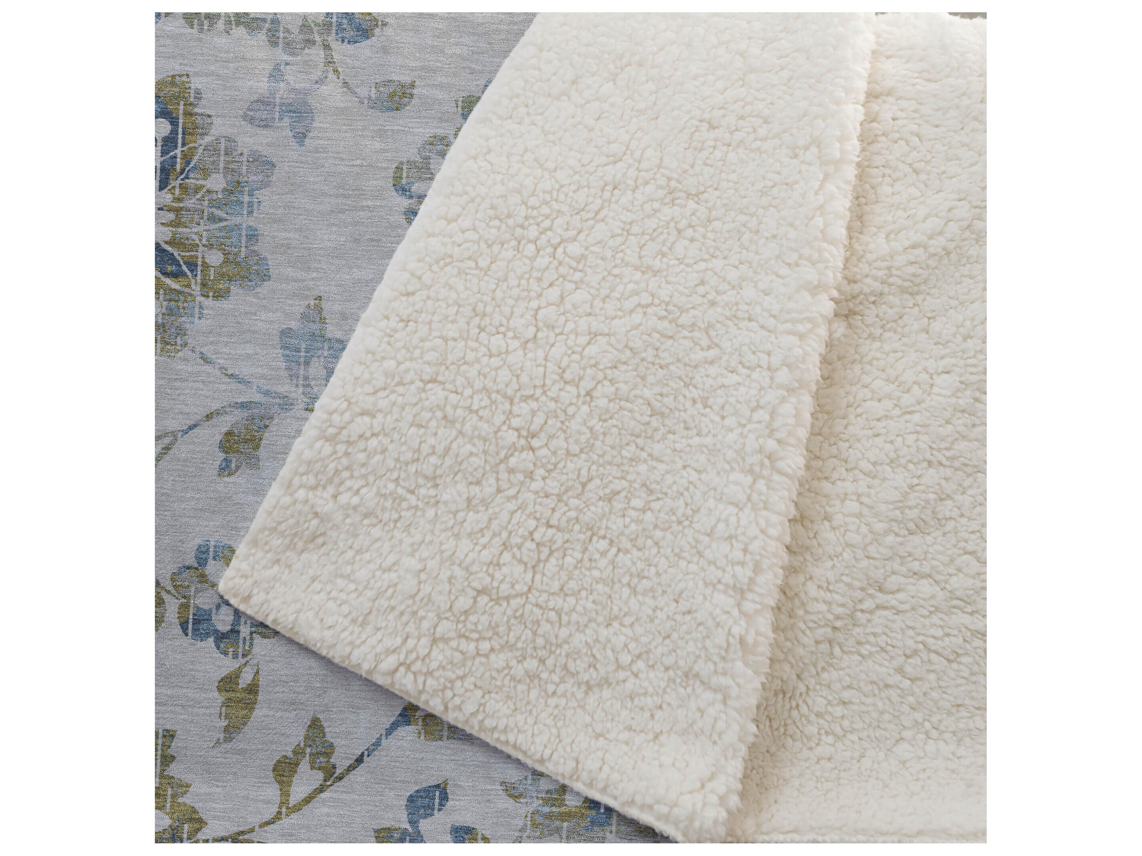 Dalyn Sherpa Brown Polyester Throw