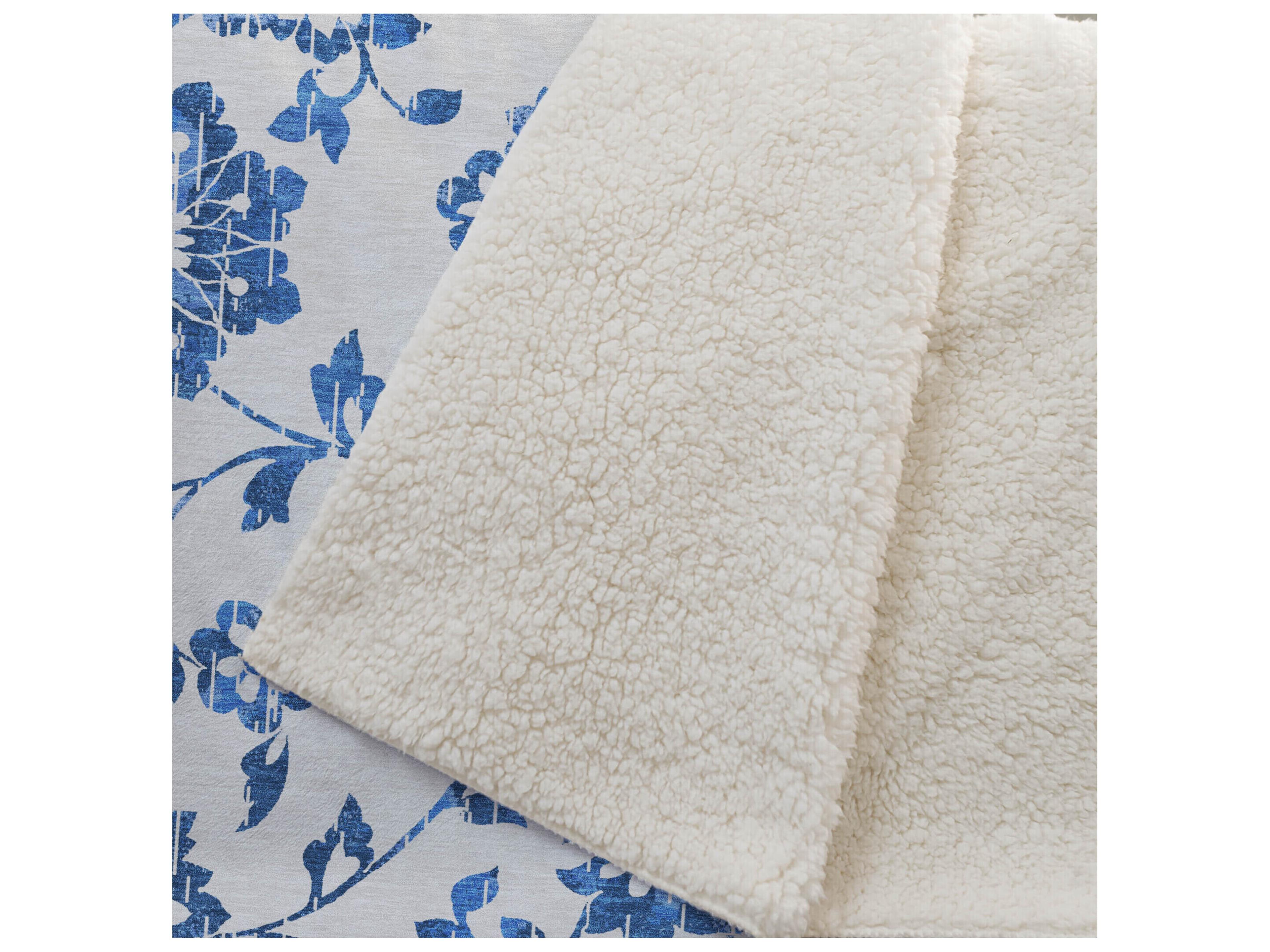 Dalyn Sherpa Ivory Polyester Throw