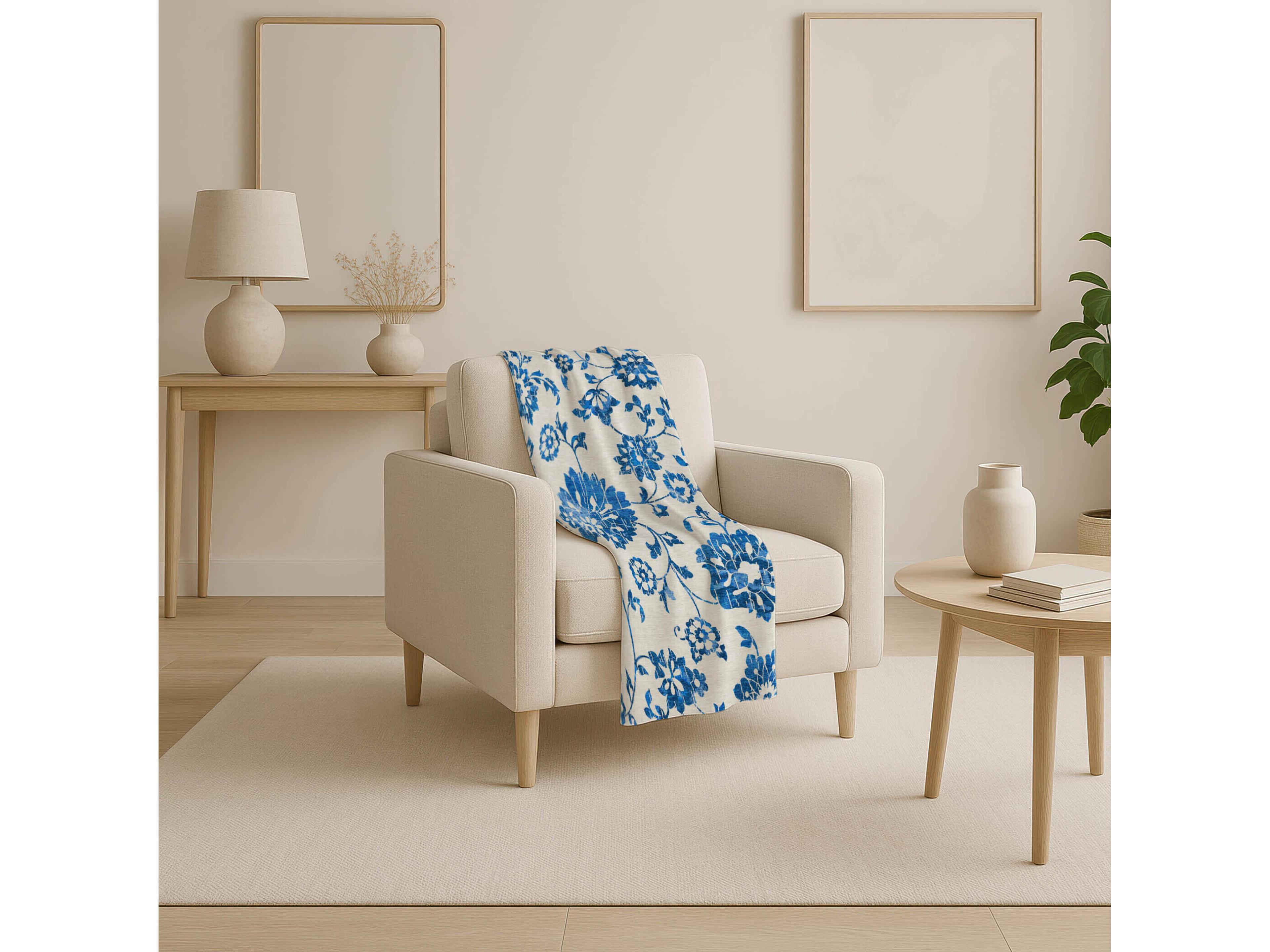 Dalyn Sherpa Ivory Polyester Throw