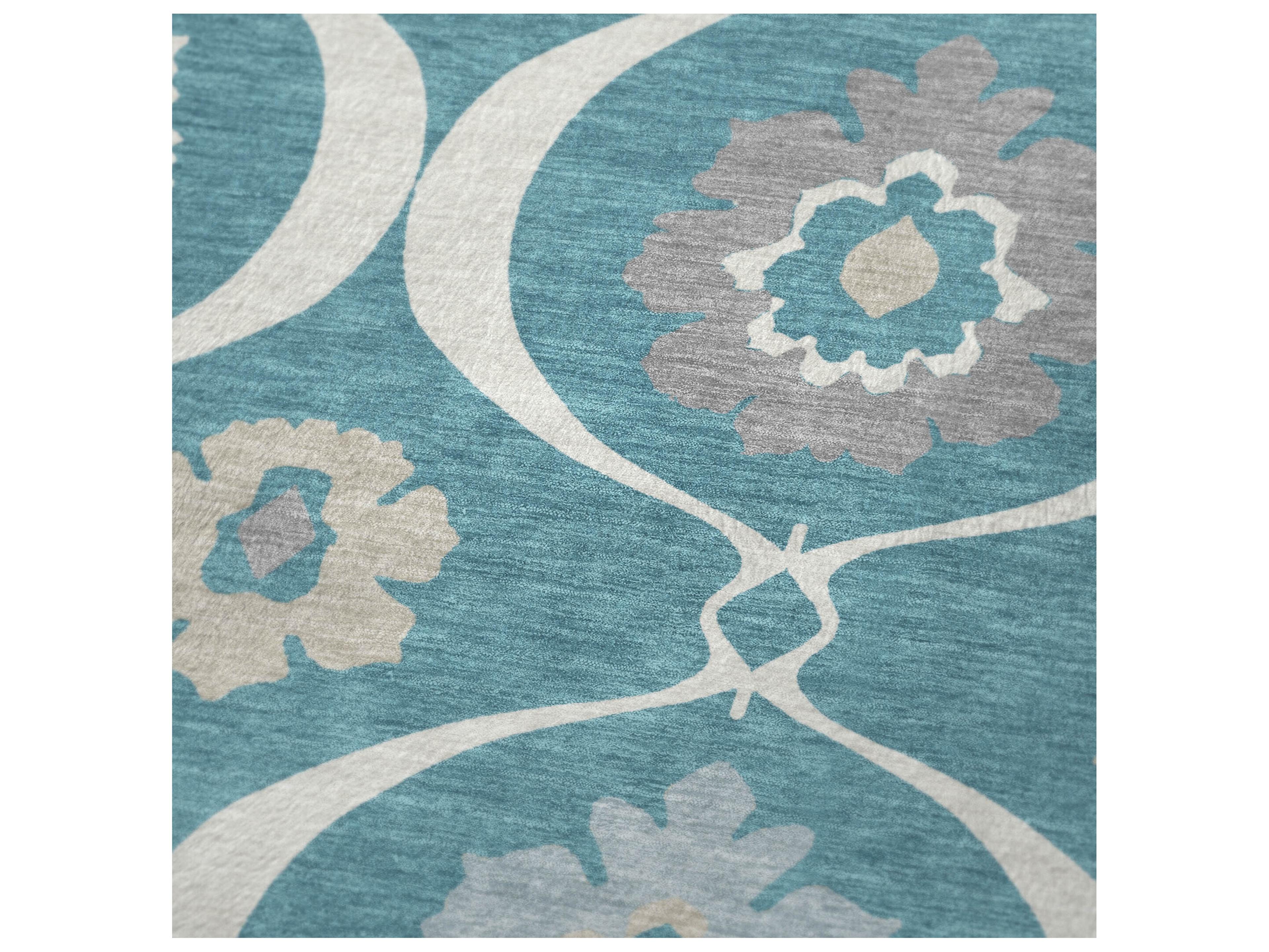 Dalyn Sherpa Teal Polyester Throw