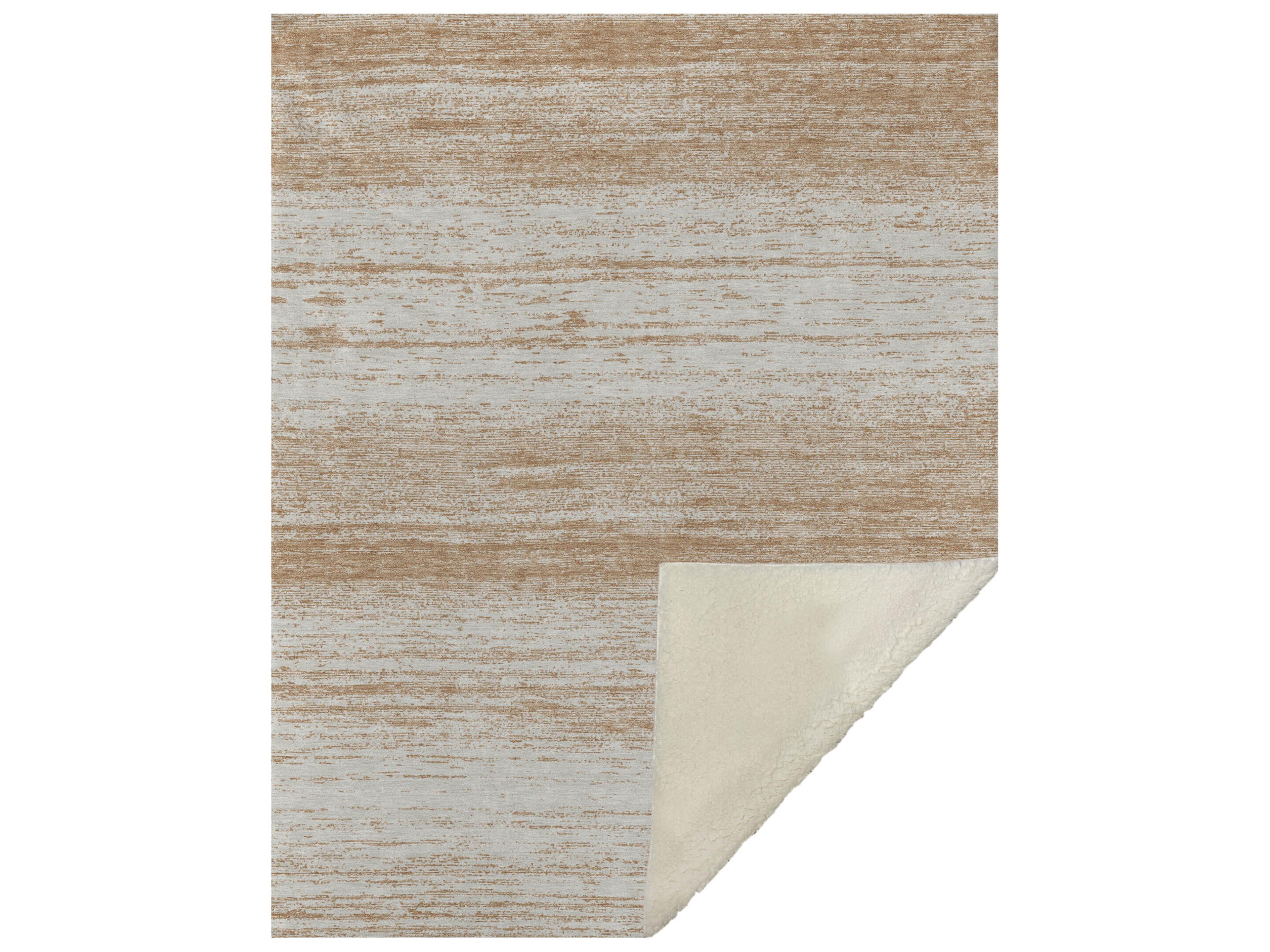 Sherpa Orange Polyester Throw