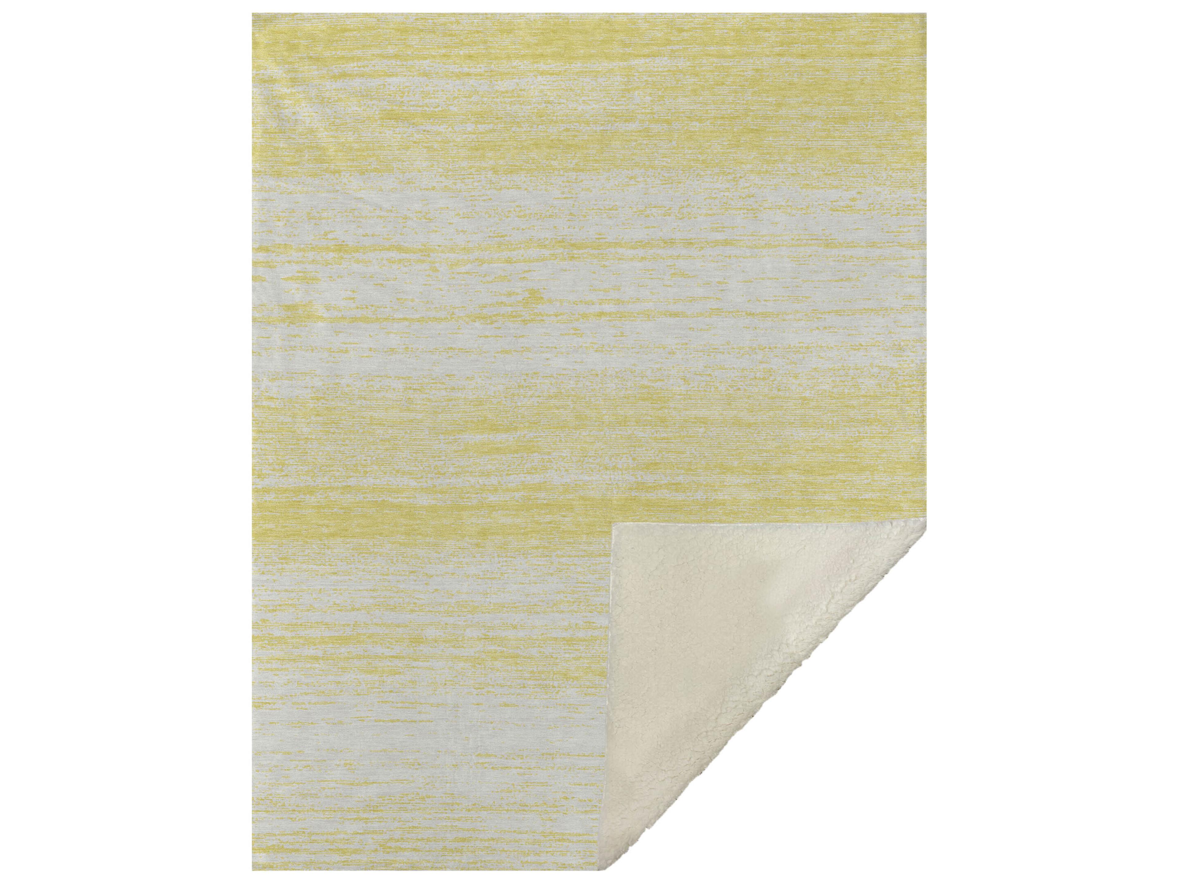 Dalyn Sherpa Gold Polyester Throw