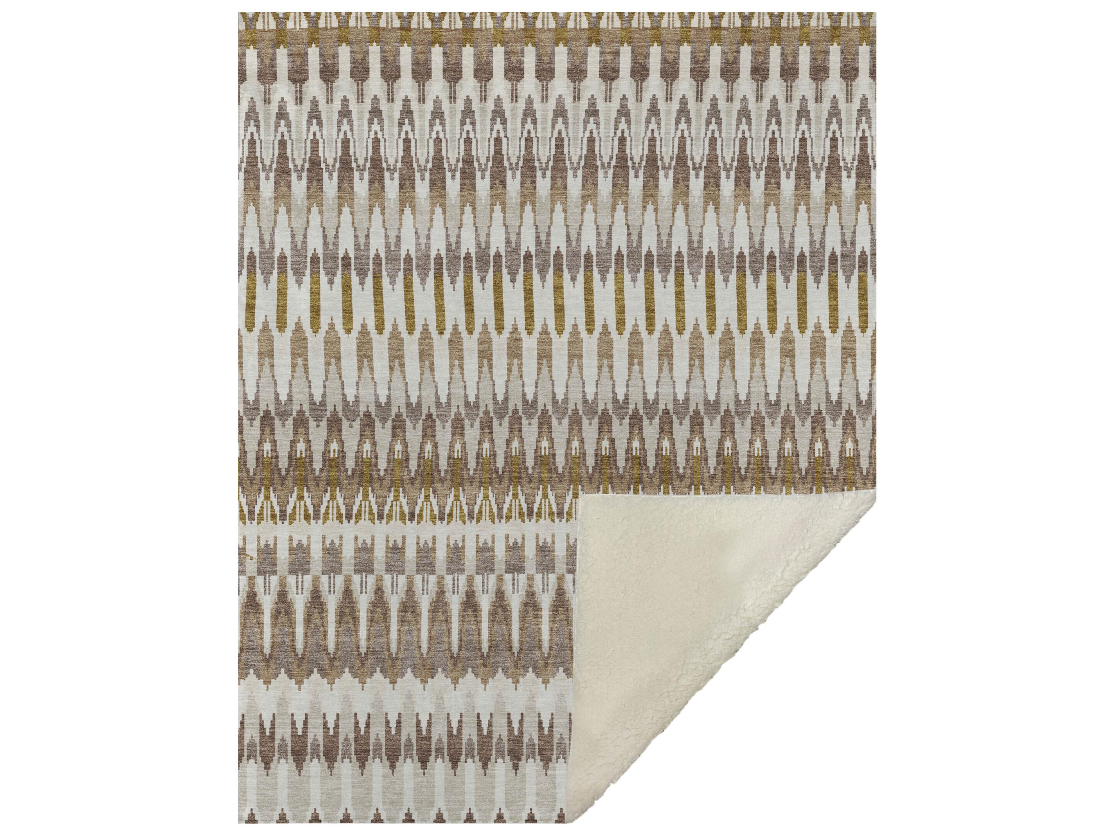 Sherpa Brown Polyester Throw