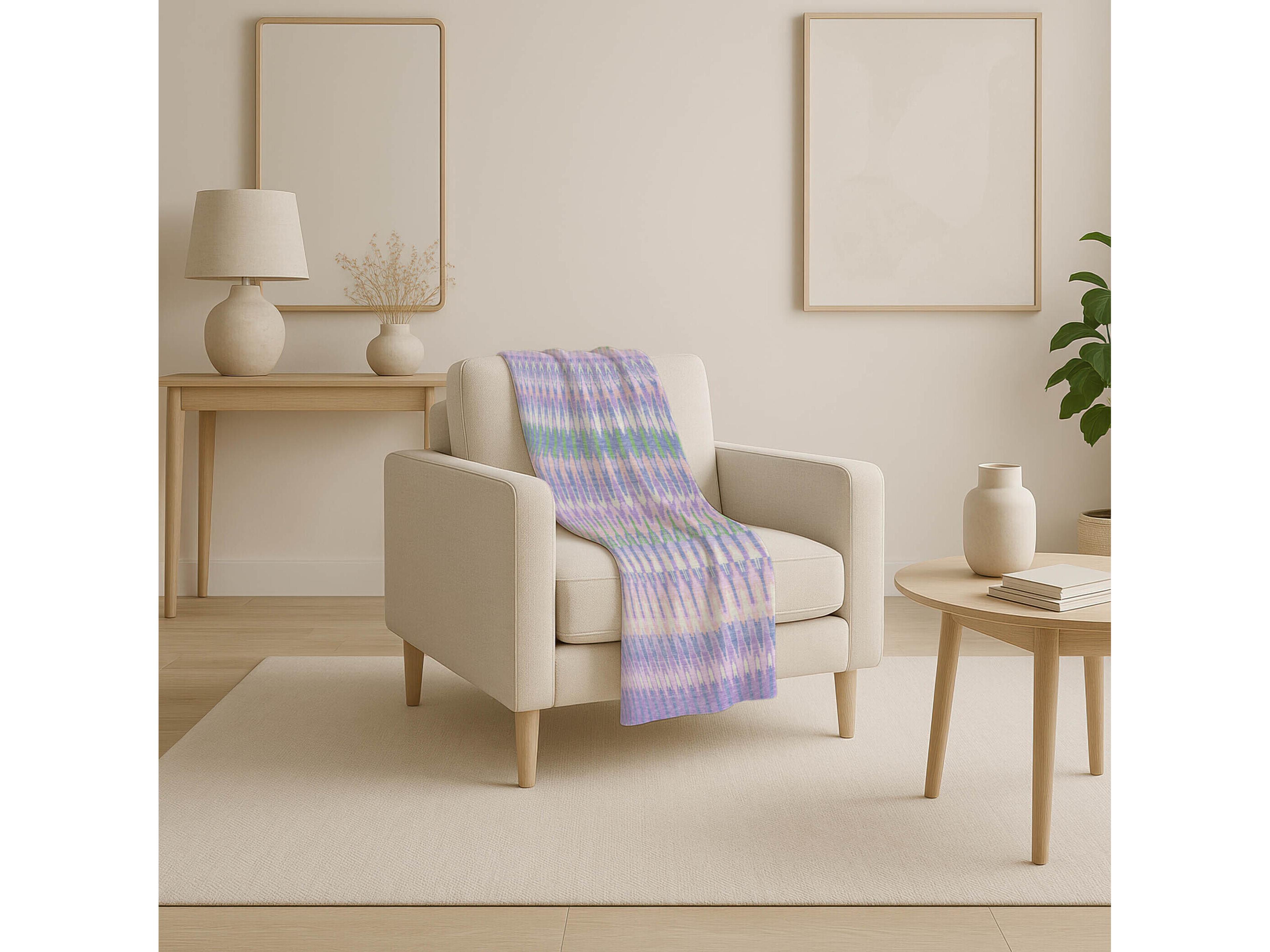 Dalyn Sherpa Purple Polyester Throw