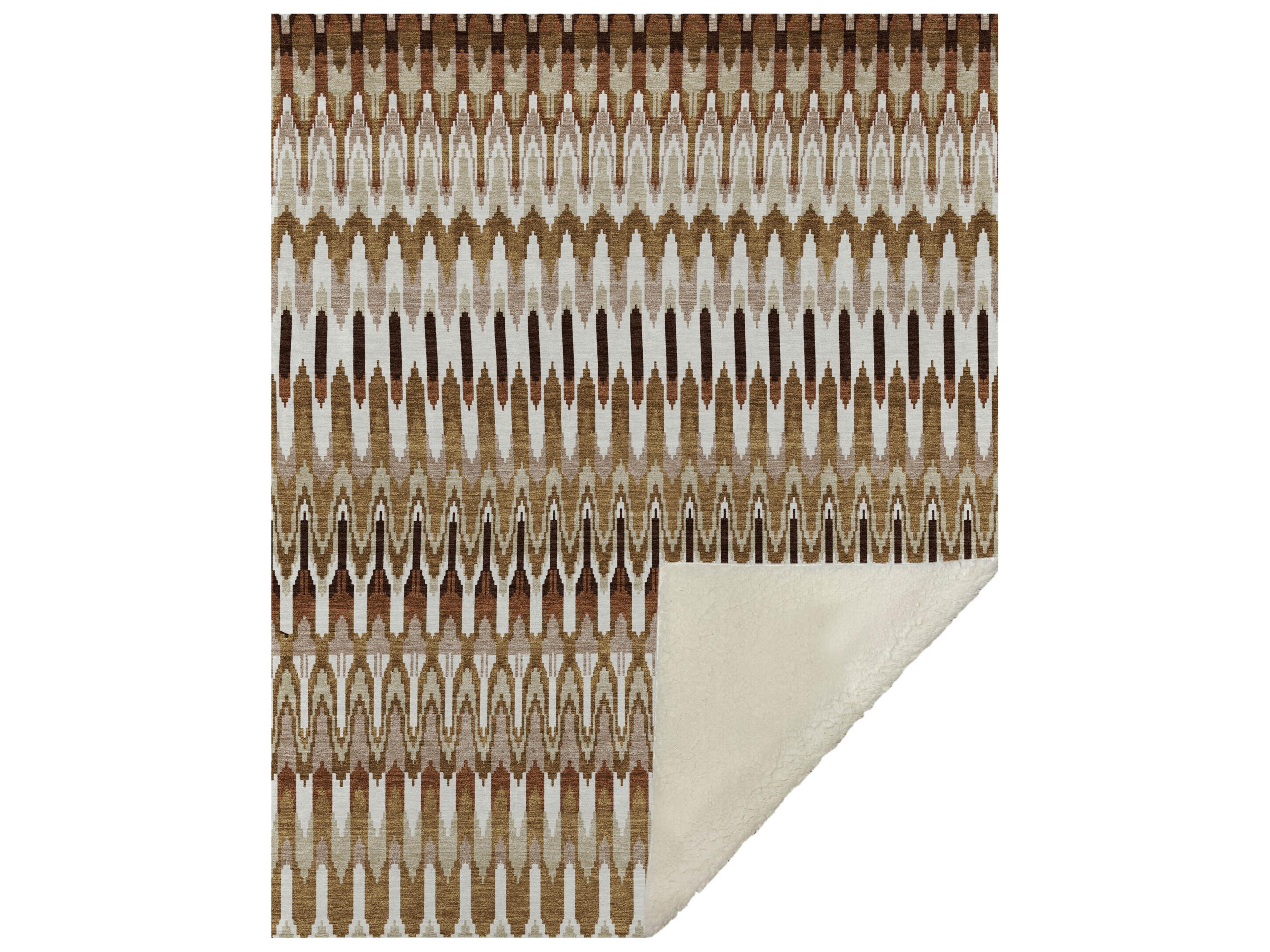 Dalyn Sherpa Orange Polyester Throw