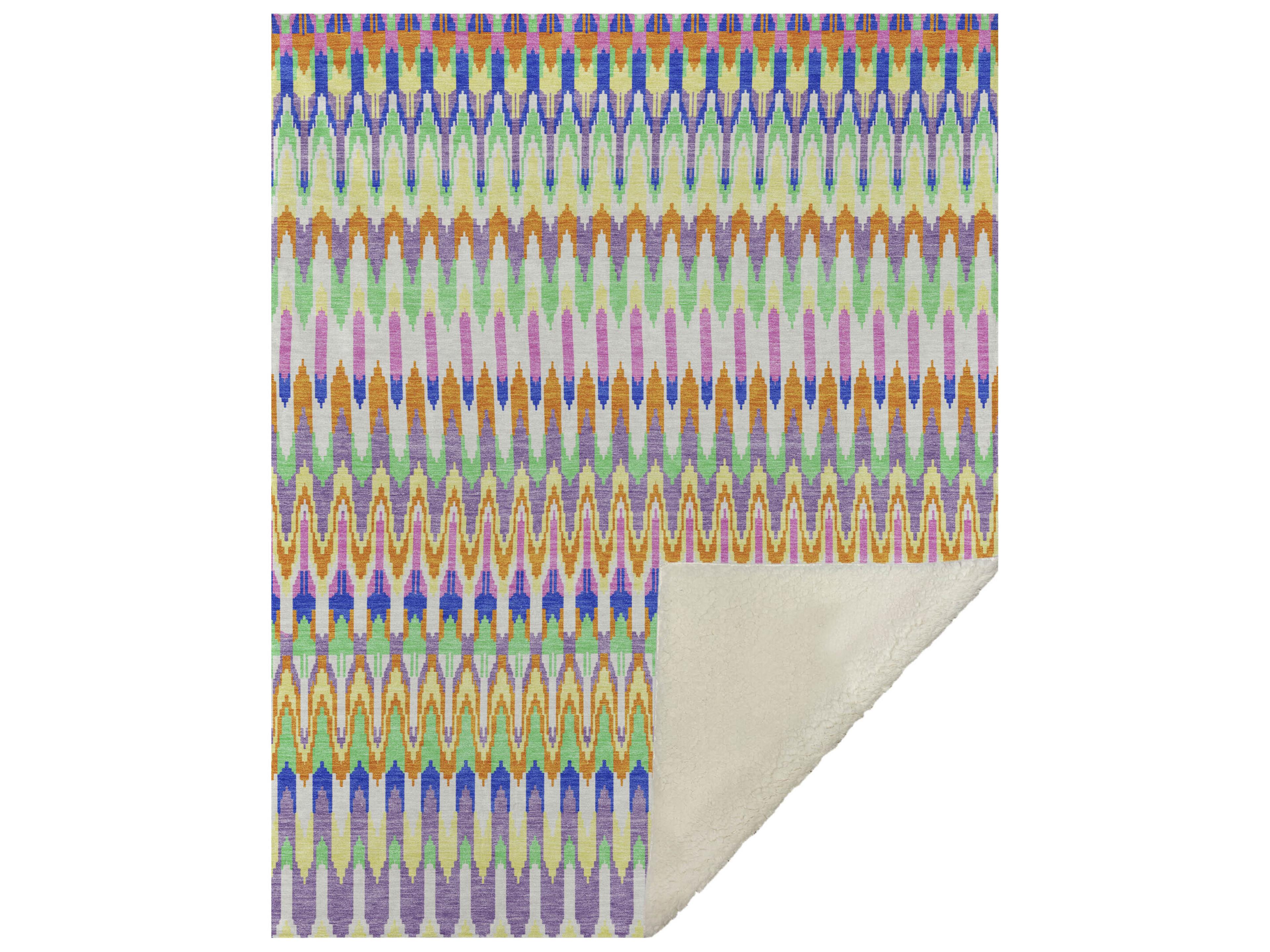 Dalyn Sherpa Ivory Polyester Throw