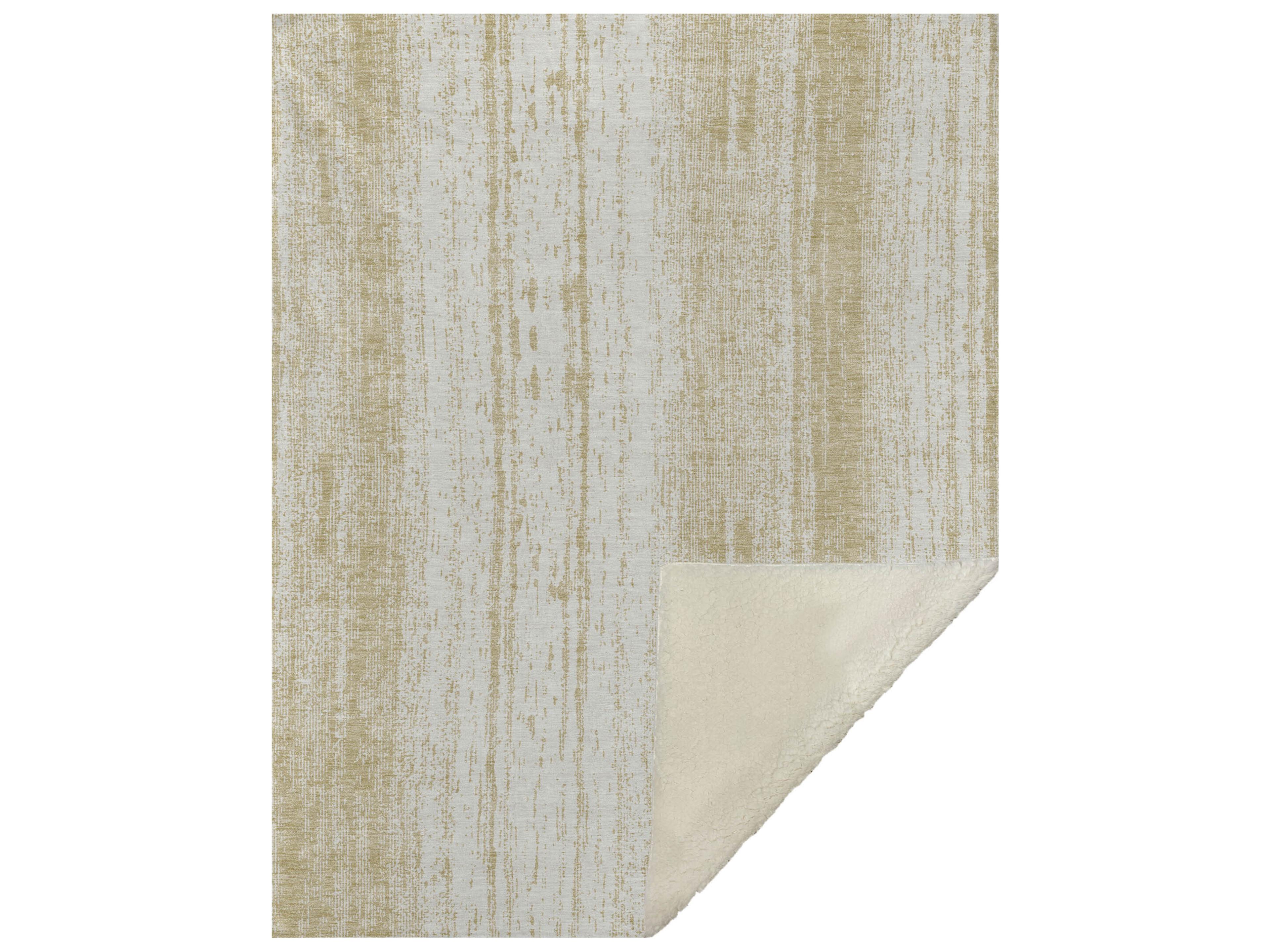 Sherpa Gold Polyester Throw