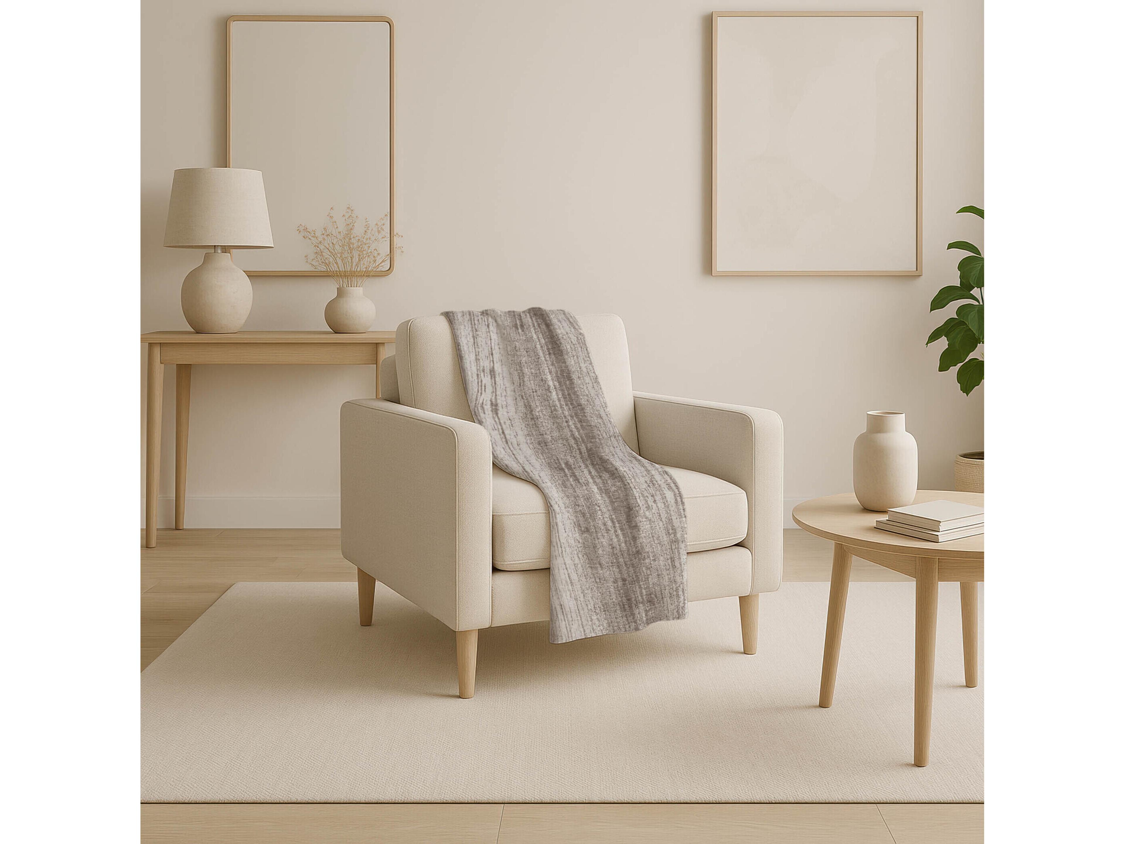 Dalyn Sherpa Brown Polyester Throw