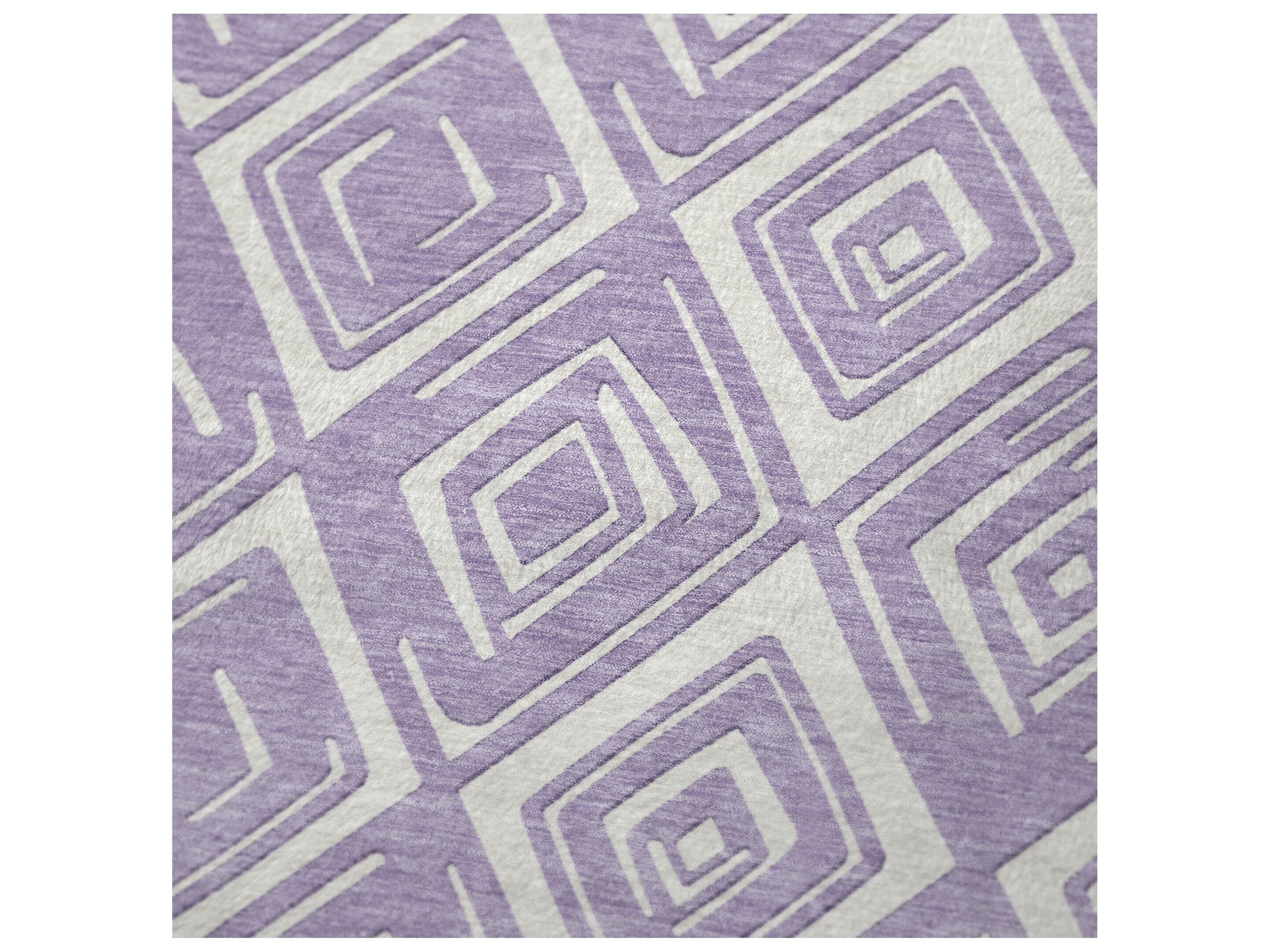 Dalyn Sherpa Purple Polyester Throw